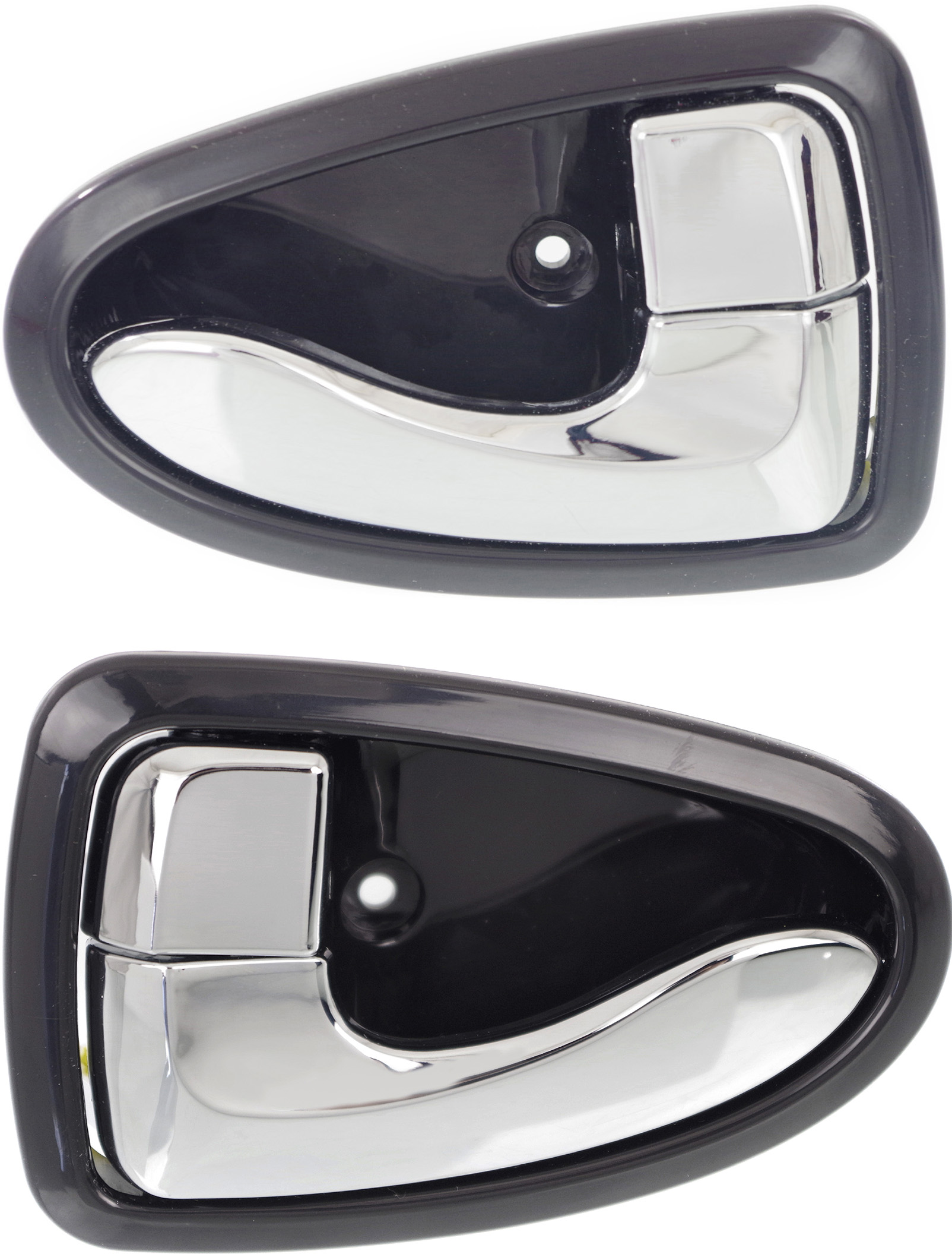 AM ACCENT 00-06 FRONT OR REAR INTERIOR DOOR HANDLE RH AND LH Chrome Lever+Black Housing Plas Hatchback Sedan SKU SET REPHY462189 OEM 8262025000 PFM 8261025000 PFM