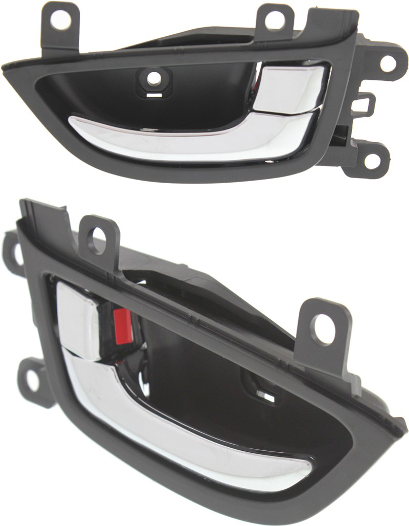 AM ELANTRA 11-16 ELANTRA COUPE 13-14 FRONT INTERIOR DOOR HANDLE RH AND LH Chrome Lever+Black Housing Plastic SKU SET REPHY462191 OEM 826203X011RY 826103X011RY