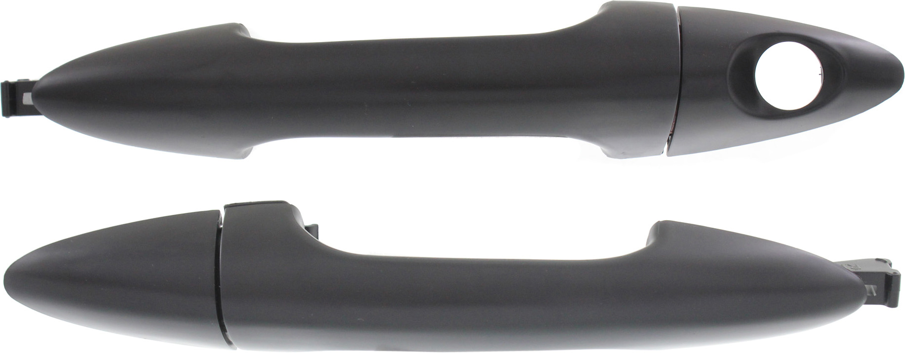 AM ACCENT 12-17 FRONT EXTERIOR DOOR HANDLE RH AND LH Primed Black w o Keyhole Hatchback Sedan =REAR SKU SET REPHY462303 OEM 826611R000CA 826511R000CA