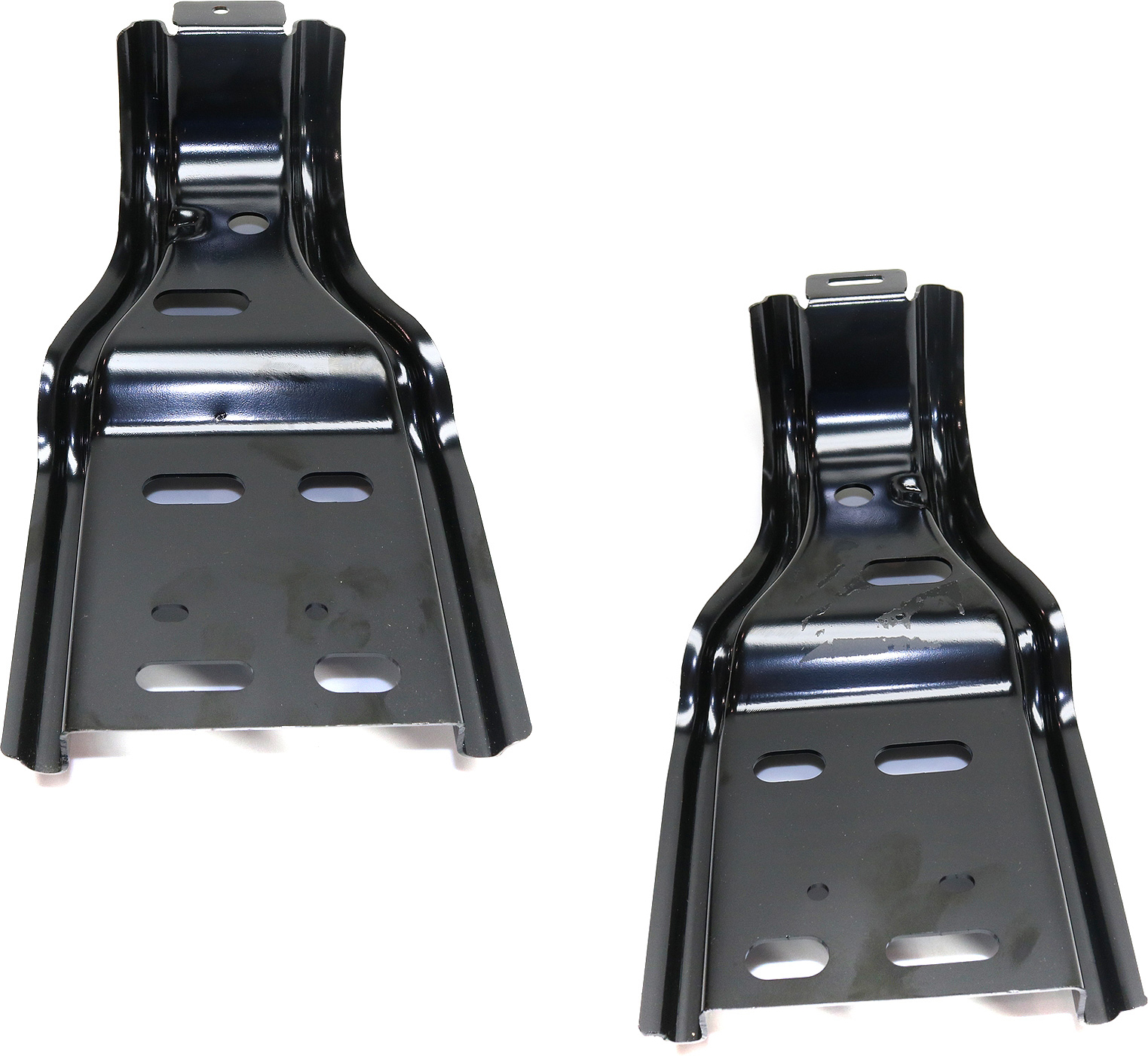 AM Q50-14-23 FRONT BUMPER BRACKET RH AND LH Set of 2 Reinforcement Bracket Steel SKU SET REPI013107 Partslink IN1063100 IN1062100 OEM 626644GA0A 626654GA0A