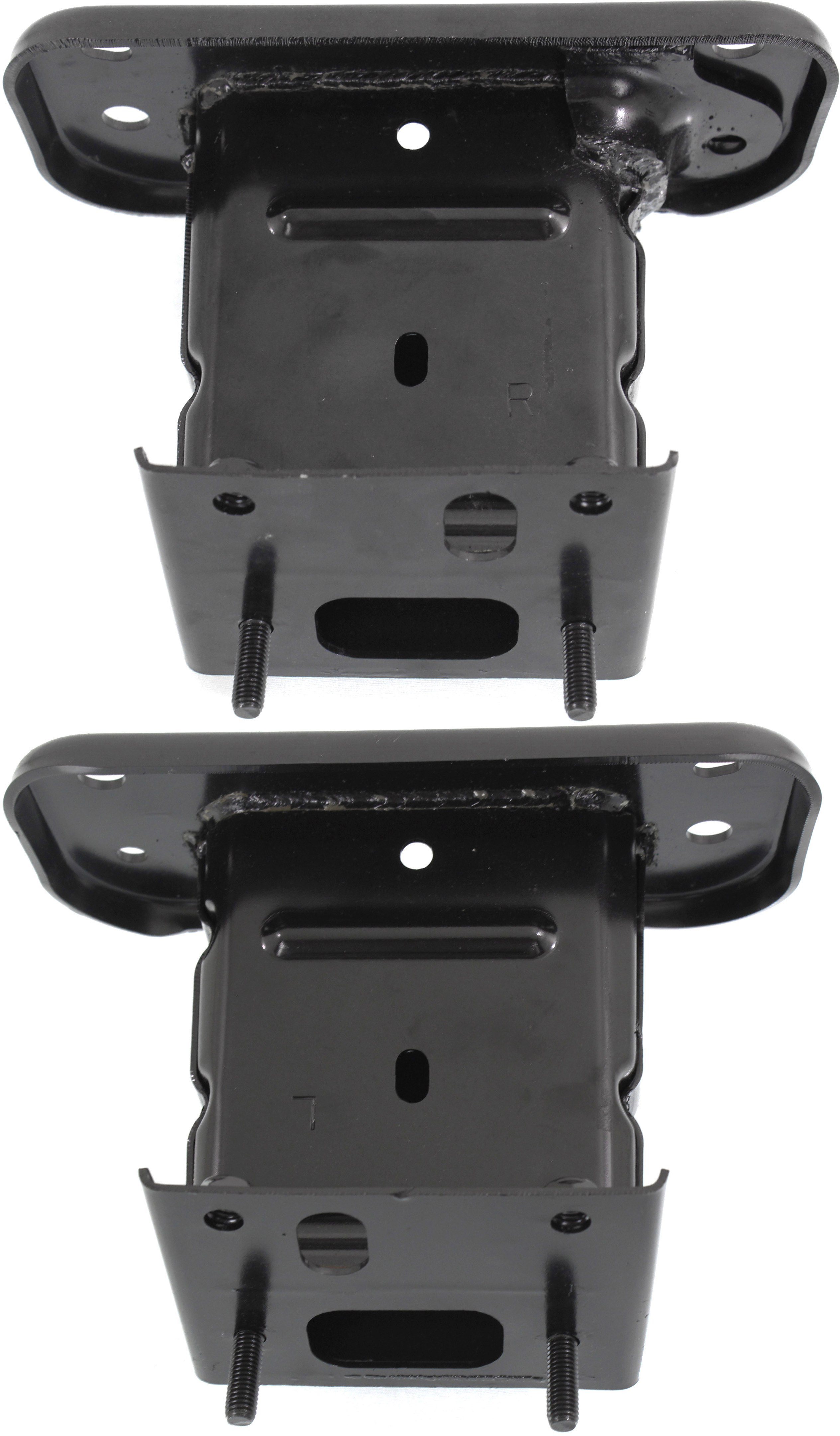 AM Q50-14-23 FRONT BUMPER BRACKET RH AND LH Stay Steel SKU SET REPI013135 Partslink IN1067108 IN1066108 OEM 622104GA0A 622114GA0A