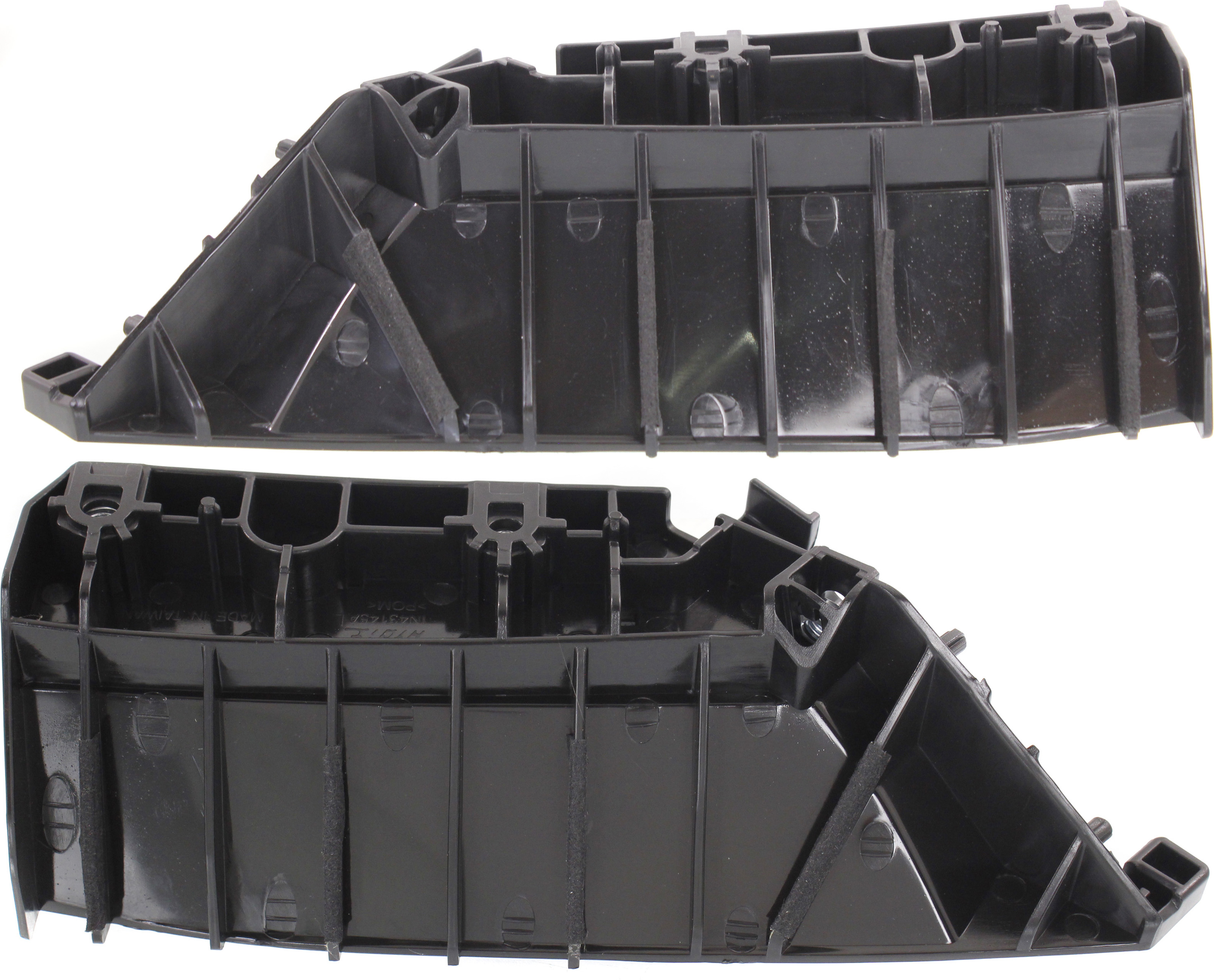 AM Q50-14-23 FRONT BUMPER BRACKET RH AND LH Stiffener SKU SET REPI013137 Partslink IN1043101 IN1042101 OEM 620584GA0A 620594GA0A