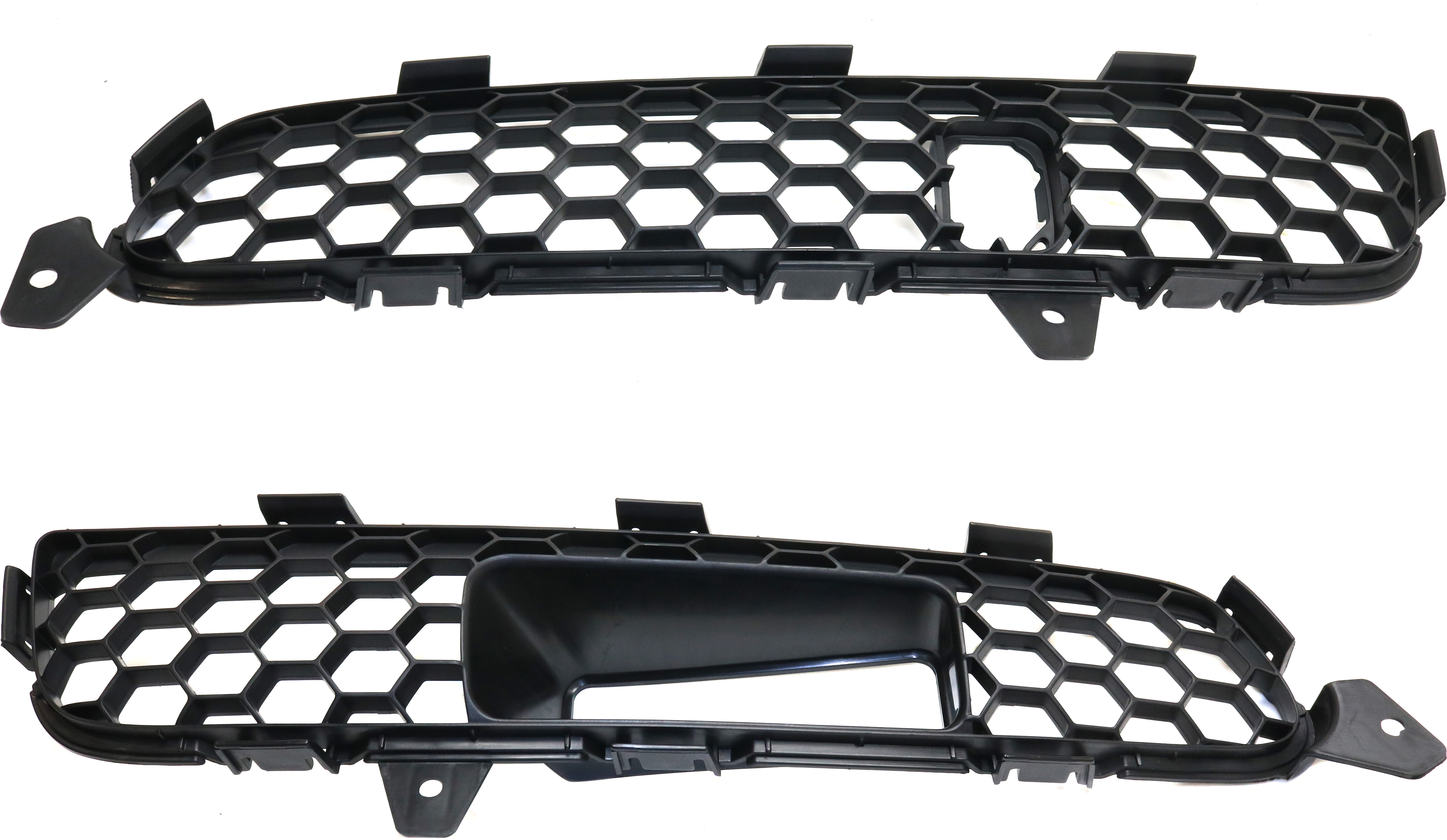 AM EX35-08-12 QX50-14-15 FRONT BUMPER GRILLE RH AND LH Cover Finisher Txtd Plas w Tech. Pkg and ICC SKU SET REPI015501 Partslink IN1039103 IN1038103 OEM 622561BA2B 622571BA2B