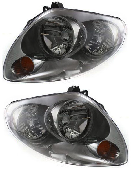 AM G35-03-04 HEAD LAMP RH AND LH Assembly HID Xenon with HID Kit Sedan SKU SET REPI100103 Partslink IN2502120 IN2503120 OEM 26060AC026-26010AC026
