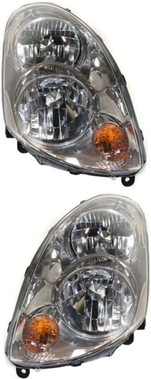 AM G35-03-04 HEAD LAMP RH AND LH Assembly Halogen Sedan SKU SET REPI100105 Partslink IN2503112 IN2502112 OEM 26010AC025-26060AC025