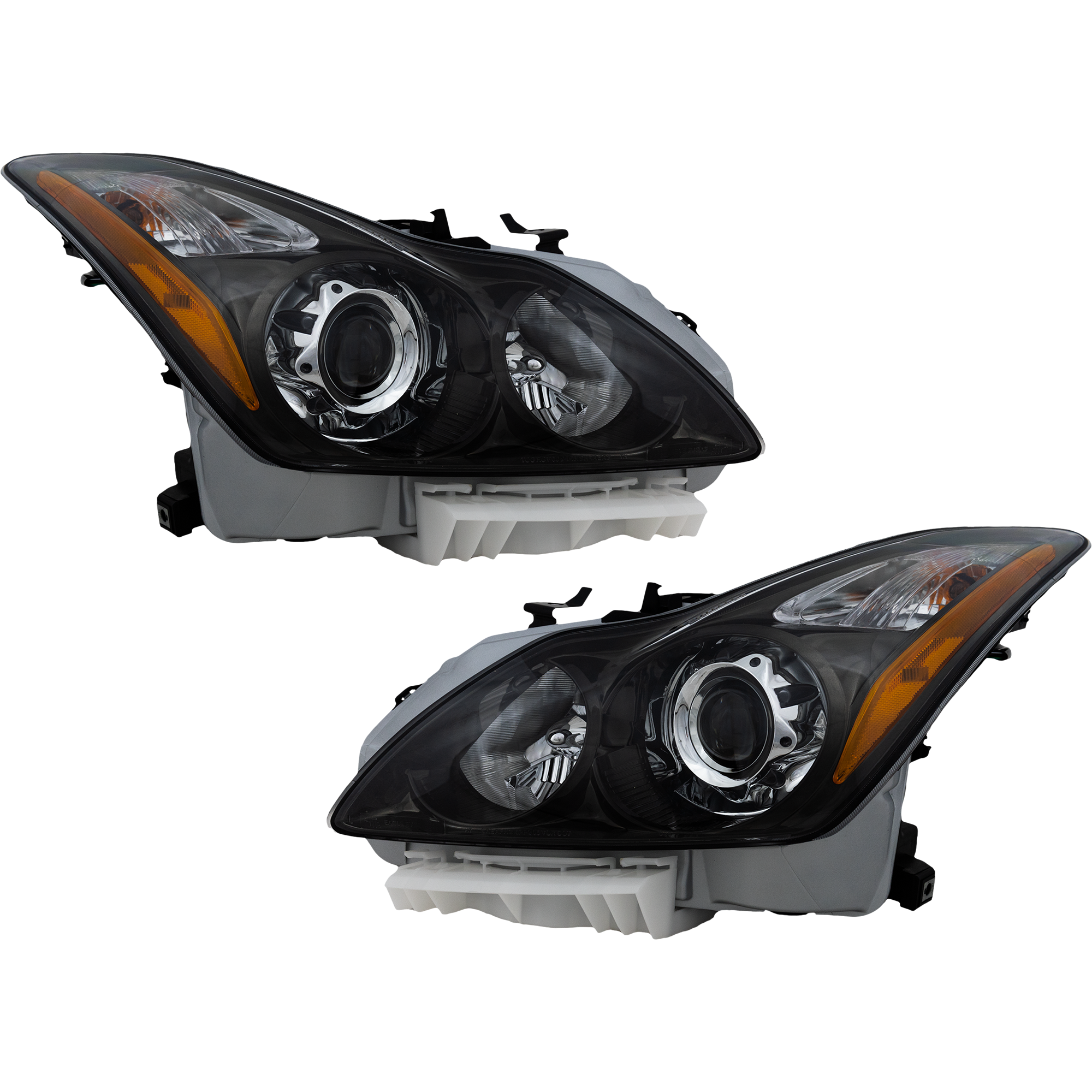 AM G37-11-13 Q60-14-15 HEAD LAMP RH AND LH Assembly HID Xenon with HID Kit Convertible Coupe SKU SET REPI100115 Partslink IN2502148 IN2503148 OEM 260101NL0B 260601NL0B