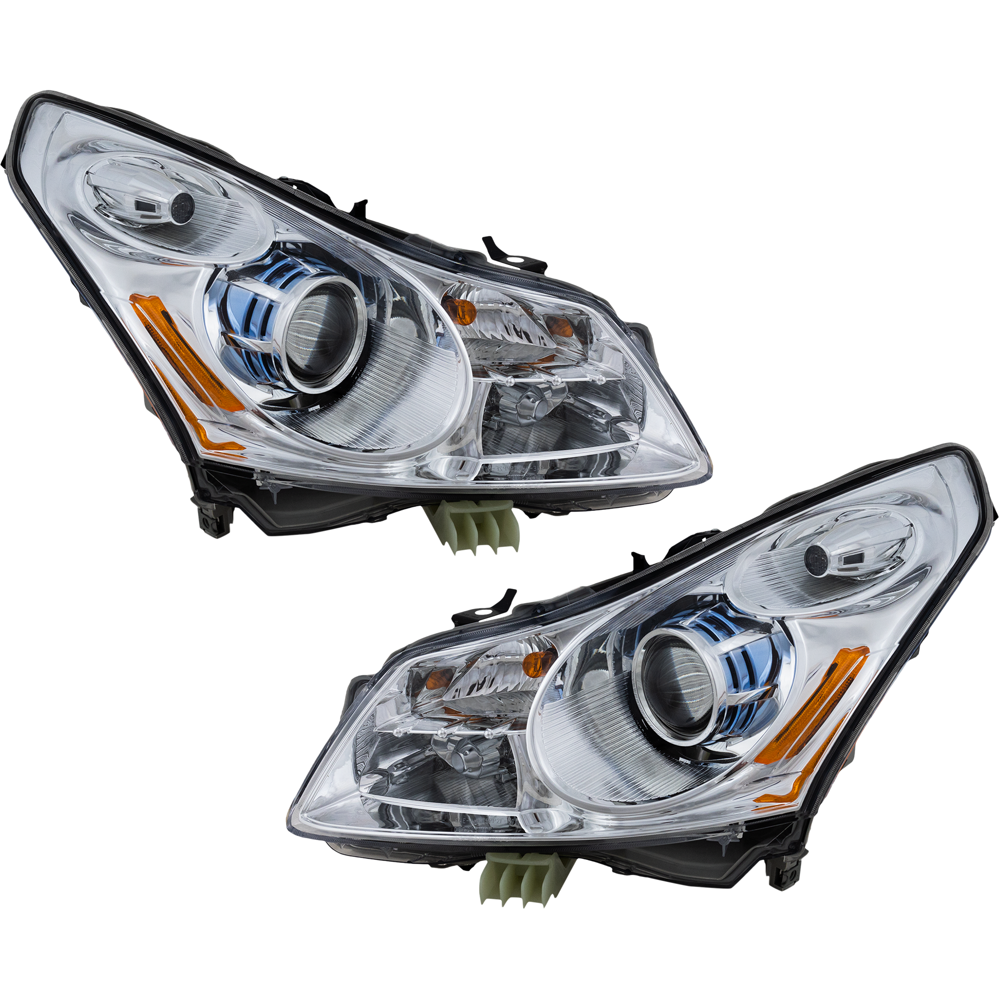 AM G37-09-09 HEAD LAMP RH AND LH Assembly HID Xenon w HID bulb and ballast Sedan w o Technology Package SKU SET REPI100157 Partslink IN2503146 IN2502146 OEM 26010JK60E 26060JK60E