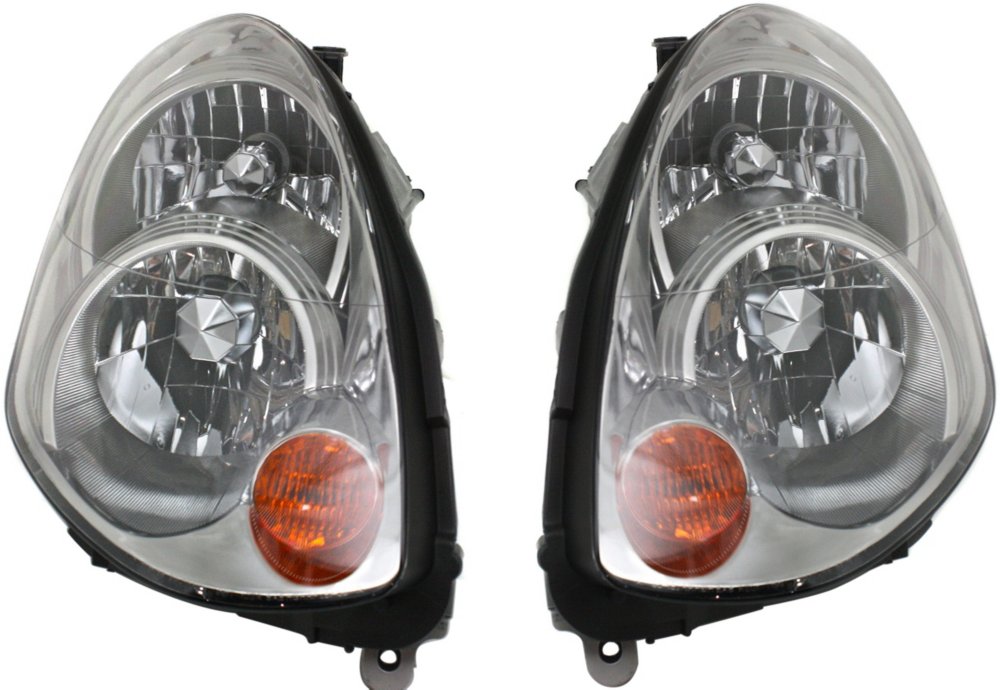 AM G35-05-06 HEAD LAMP RH AND LH Lens and Housing HID Xenon w o HID bulb and ballast w wiring harness SKU SET REPI100159 Partslink IN2519106 IN2518106 OEM 26015AC700-26065AC700