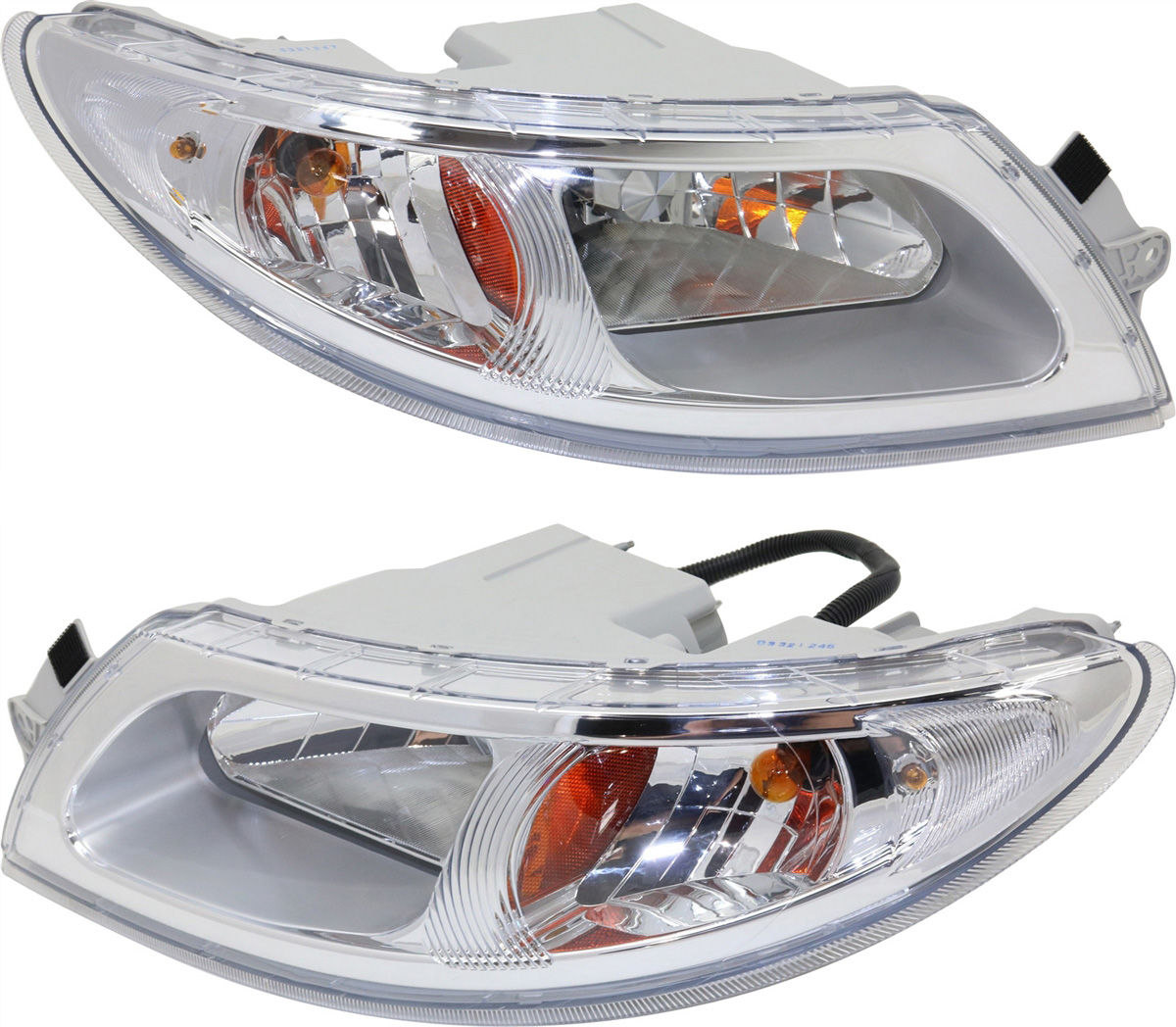 AM INTERNATIONAL 8000 SERIES HD TRUCK 02-15 HEAD LAMP RH AND LH Assembly 8500-02-11-8600-03-15 SKU SET REPI100175HD Partslink IH2503102 IH2502102 OEM 4020417C91-4020416C91