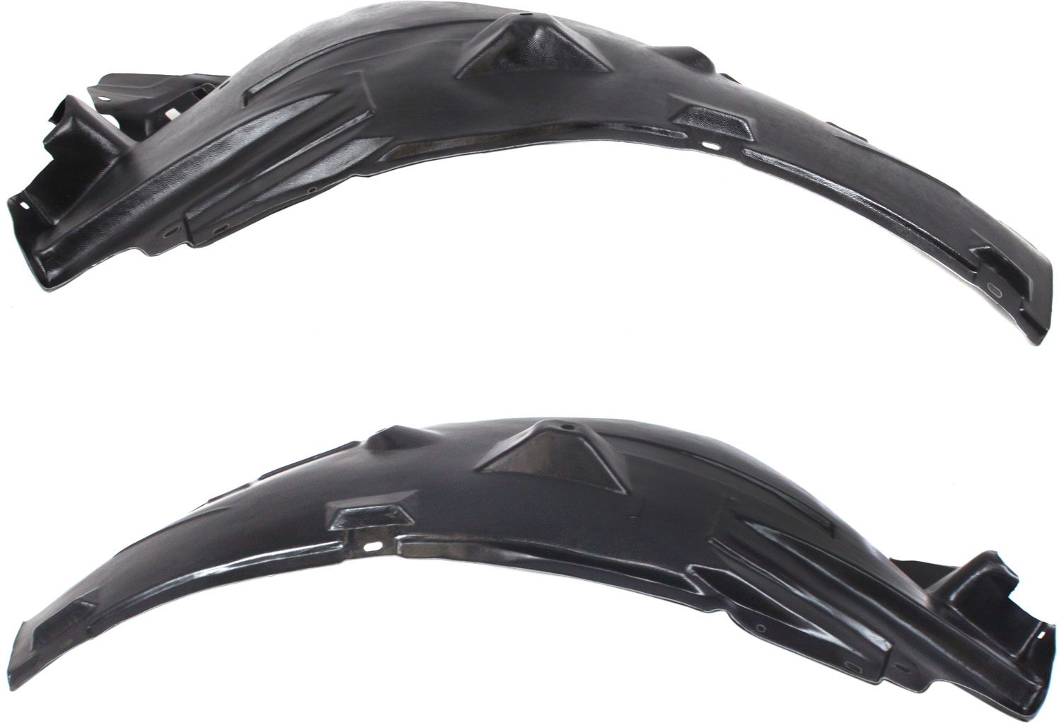 AM G37-08-13 FRONT FENDER LINER RH AND LH Rear Section w or w o Premium Pkg Convertible Coupe SKU SET REPI222109 Partslink IN1249113 IN1248113 OEM 63842JL00A 63843JL00A