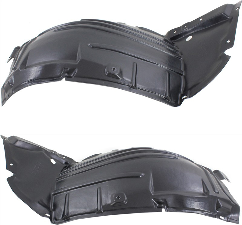 AM M35 M45-08-10 FRONT FENDER LINER RH AND LH Front Section w Sport Pkg SKU SET REPI222131 Partslink IN1248122 IN1249122 OEM 63844EJ90A 63845EJ90A