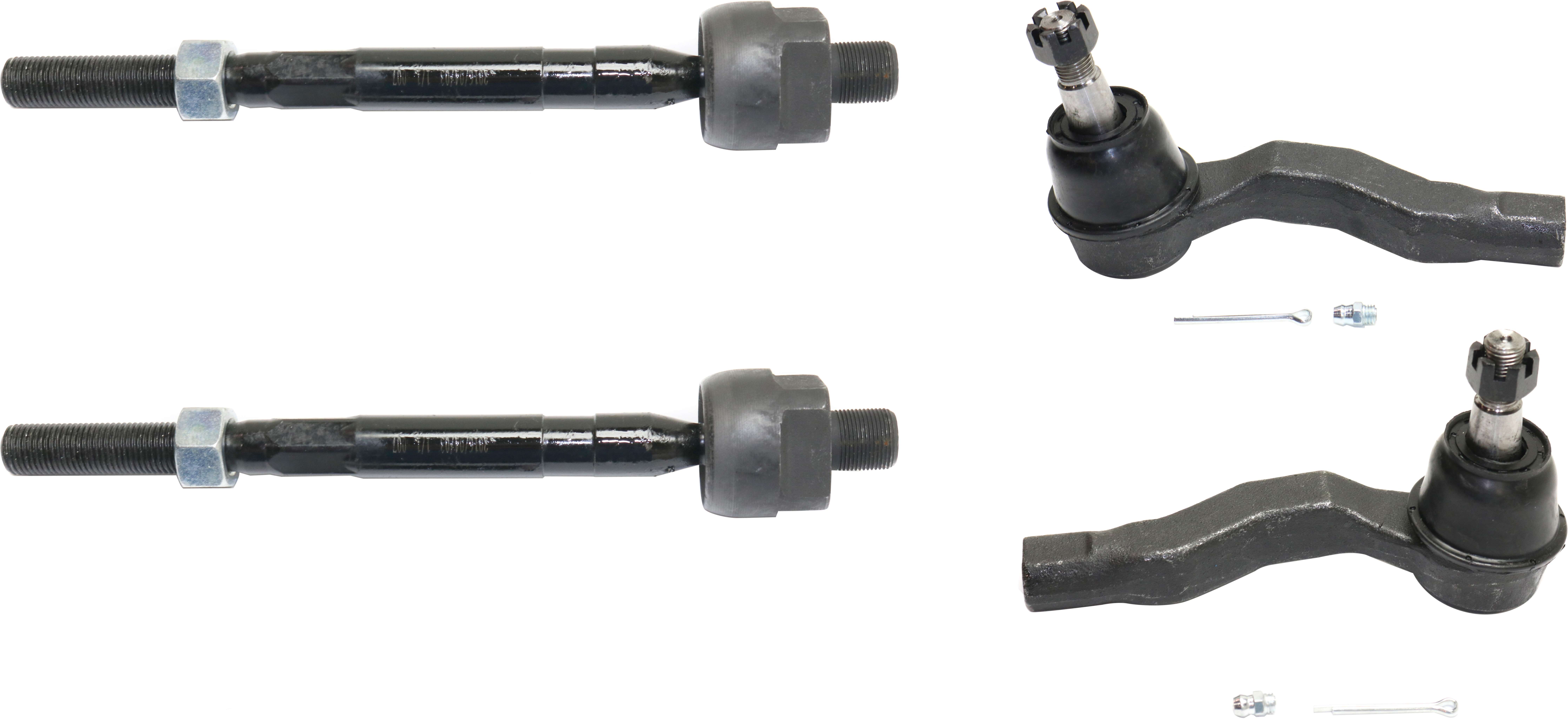 AM 350Z 03-09 G35-03-07 FRONT TIE ROD END RH AND LH Inner and Outer SKU SET REPI282107-4 OEM 1015995-2693281-4011944-45A094