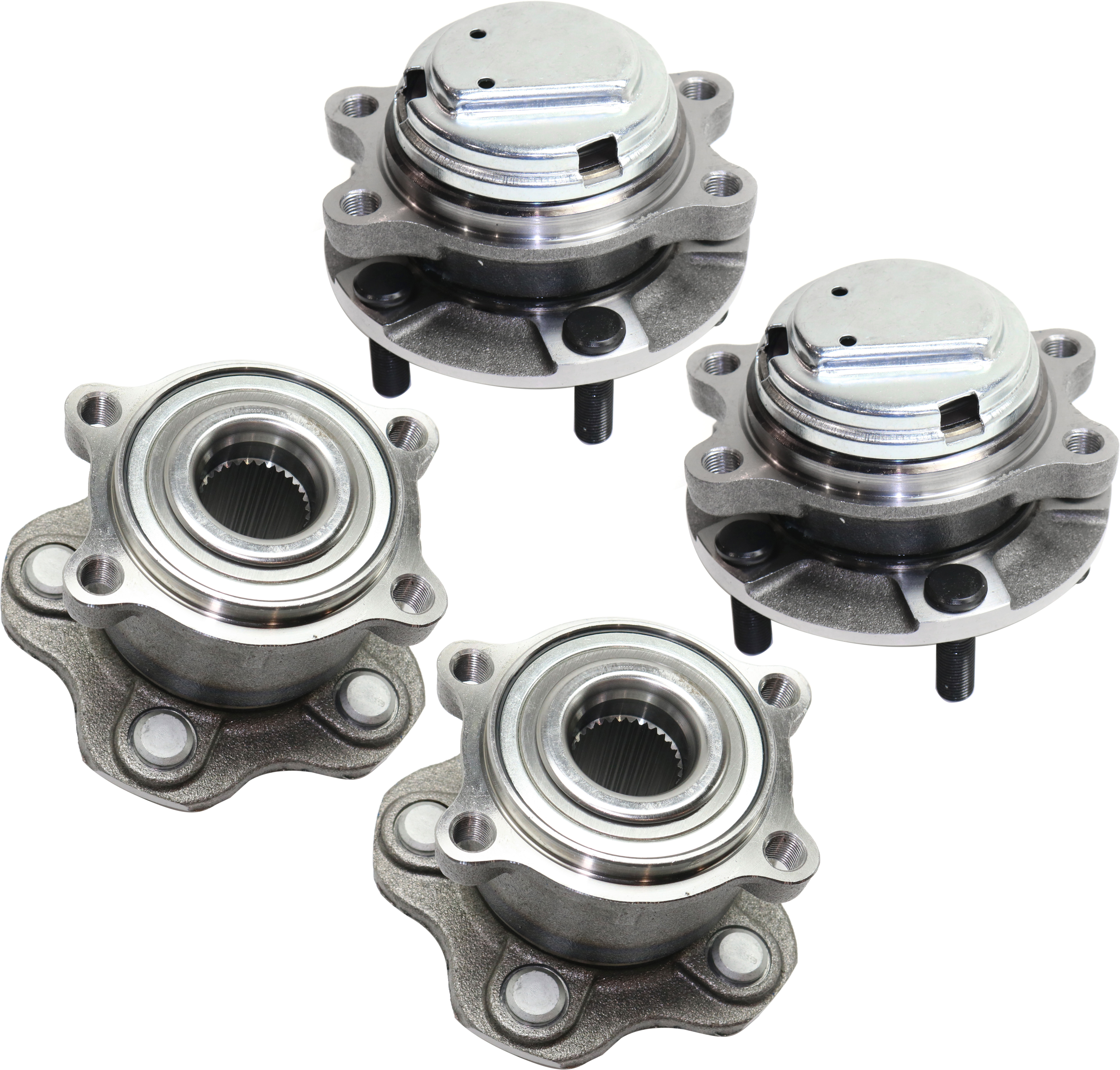 AM M45-07-10-370Z 09-18 FRONT AND REAR HUB ASSEMBLY RH AND LH Set of 4 SKU SET REPI283709-4 A OEM 402024GA0A 432024GA0B