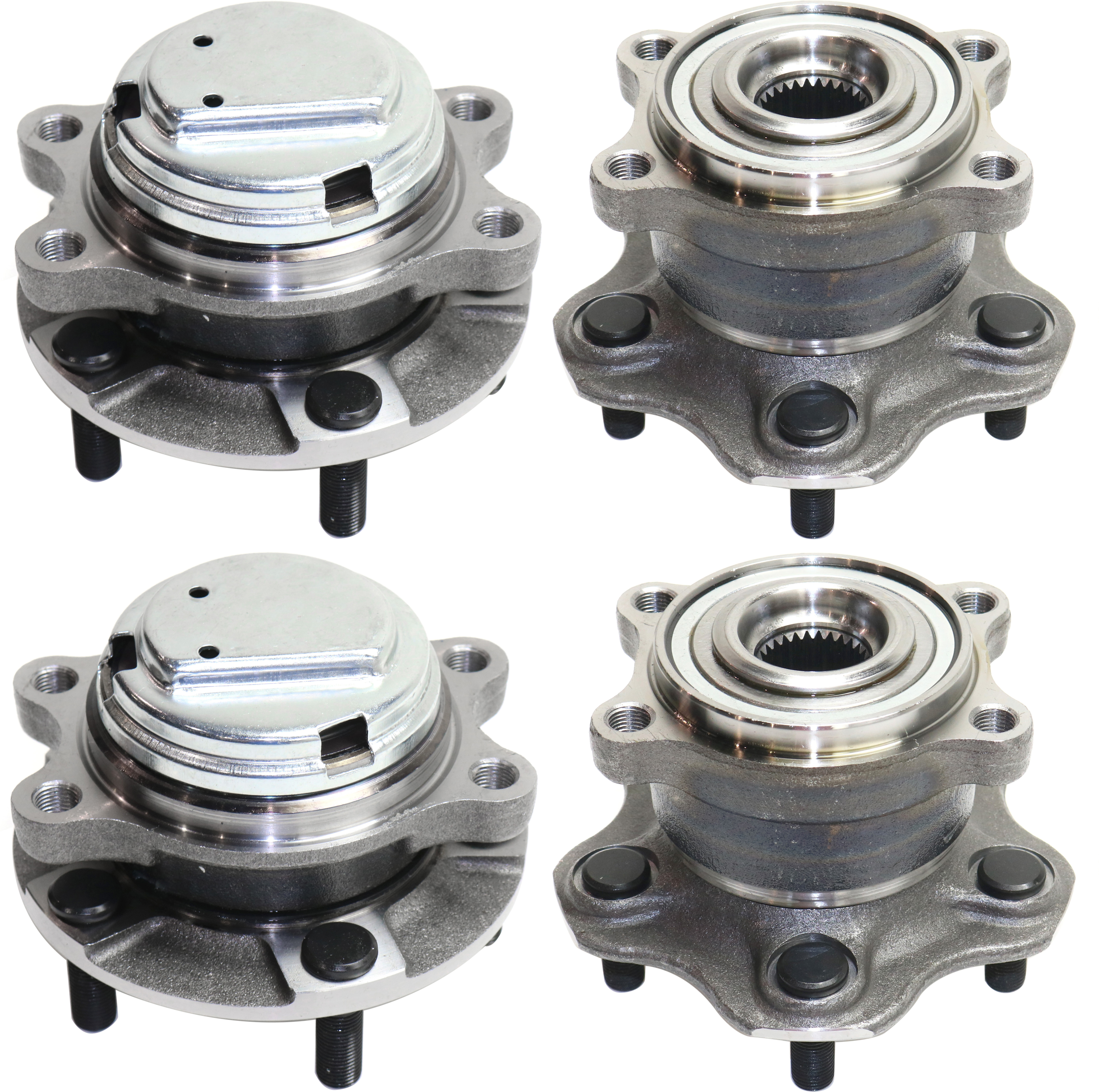 AM M35-06-07 FRONT AND REAR HUB ASSEMBLY RH AND LH Set of 4 SKU SET REPI283709-4 OEM 402024GA0A 516401-712375-75000