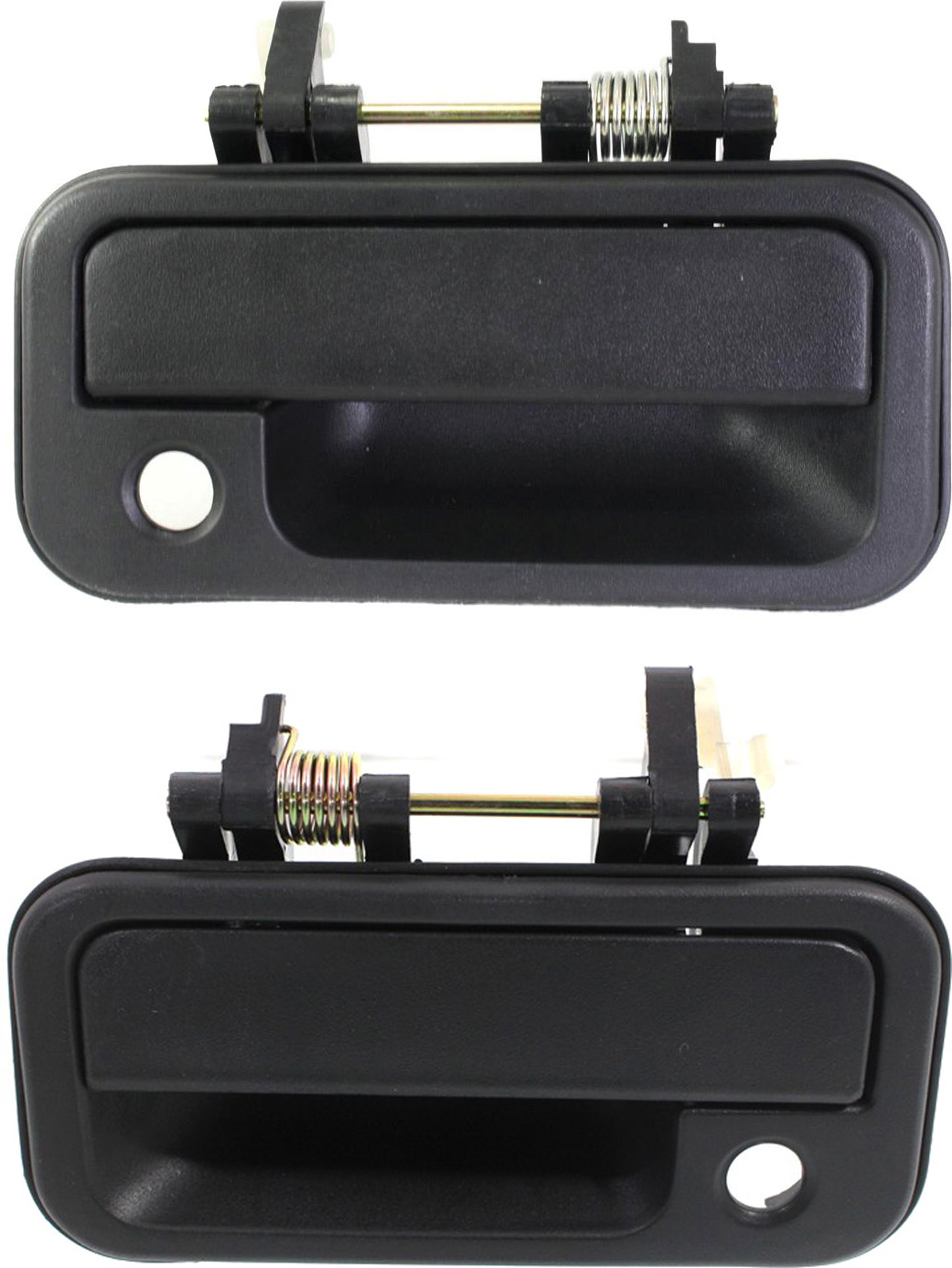 AM RODEO 98-04 FRONT EXTERIOR DOOR HANDLE RH AND LH Textured Black SKU SET REPI462121 Partslink IZ1311109 IZ1310109 OEM 8971807900-8971807910
