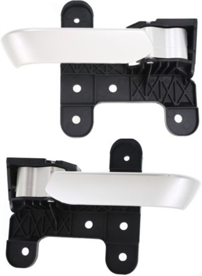 AM ARMADA TITAN 04-14 FRONT DOOR HANDLE RH AND LH Inside Painted Silver Plastic =REAR SKU SET REPI462177 OEM 80670ZW10A 80671ZW10A
