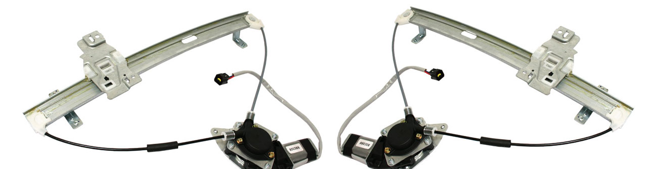 AM RODEO 98-04 FRONT WINDOW REGULATOR RH AND LH Power w Motor SKU SET REPI462901 Partslink HO1351126 HO1350126 OEM 8972544520-8972544530