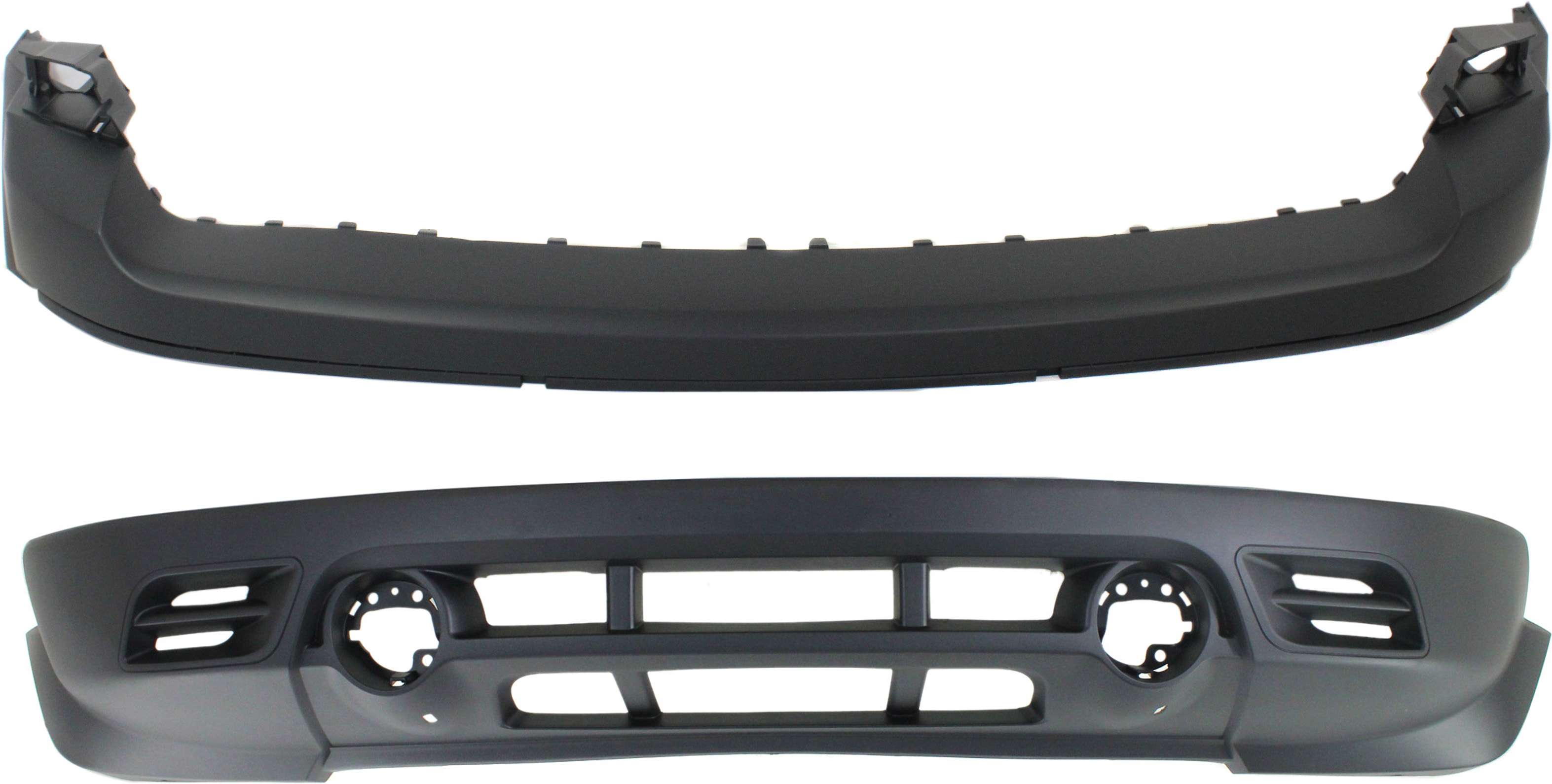 AM PATRIOT 11-17 FRONT BUMPER COVER Upper and Lower SKU SET REPJ010315-2 Partslink CH1014103 CH1015111 OEM 68091521AA 68091523AA