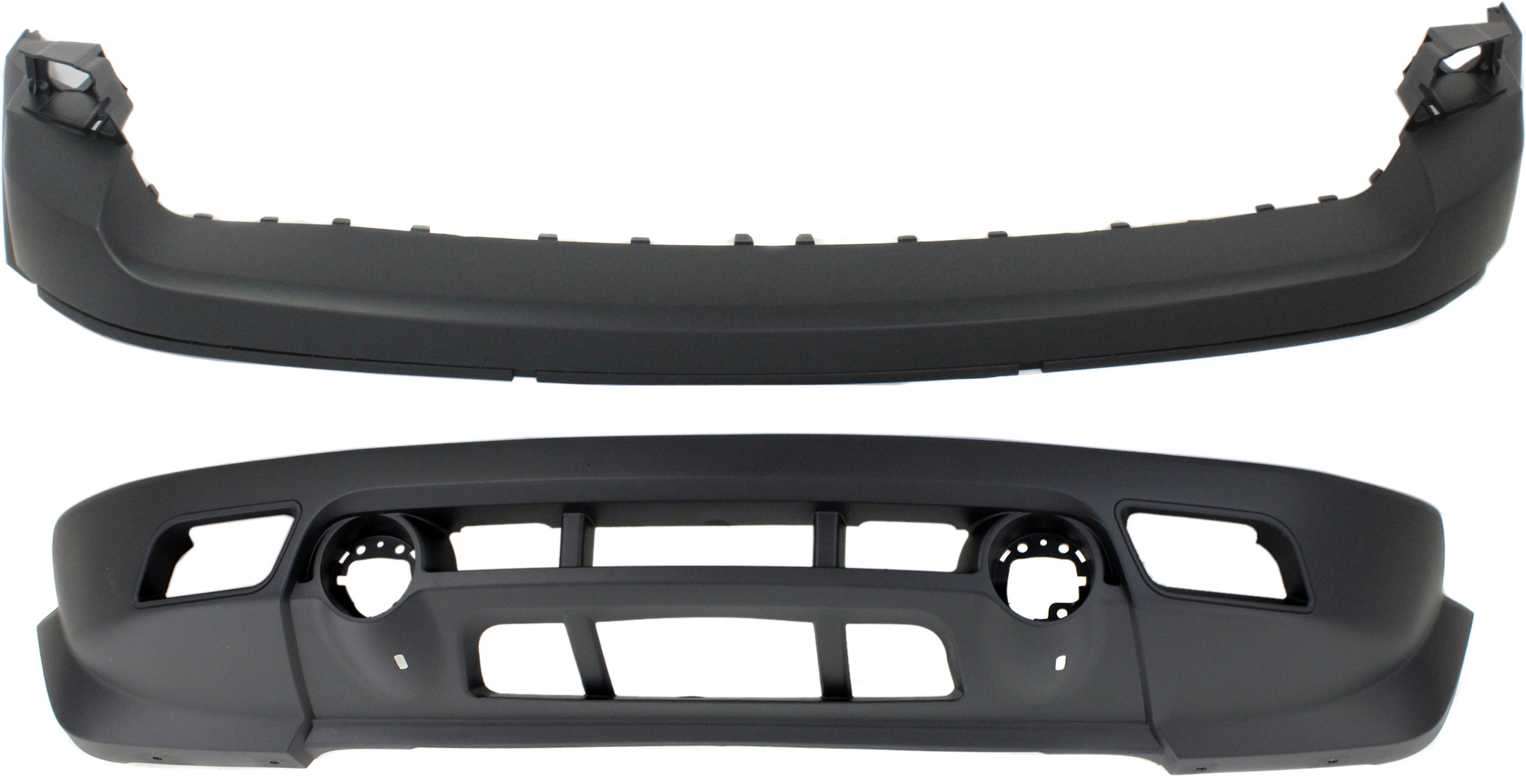 AM PATRIOT 11-17 BUMPER COVER Front Upper and Lower SKU SET REPJ010317-2 Partslink CH1014103 CH1015110 OEM 68091521AA 68091522AA