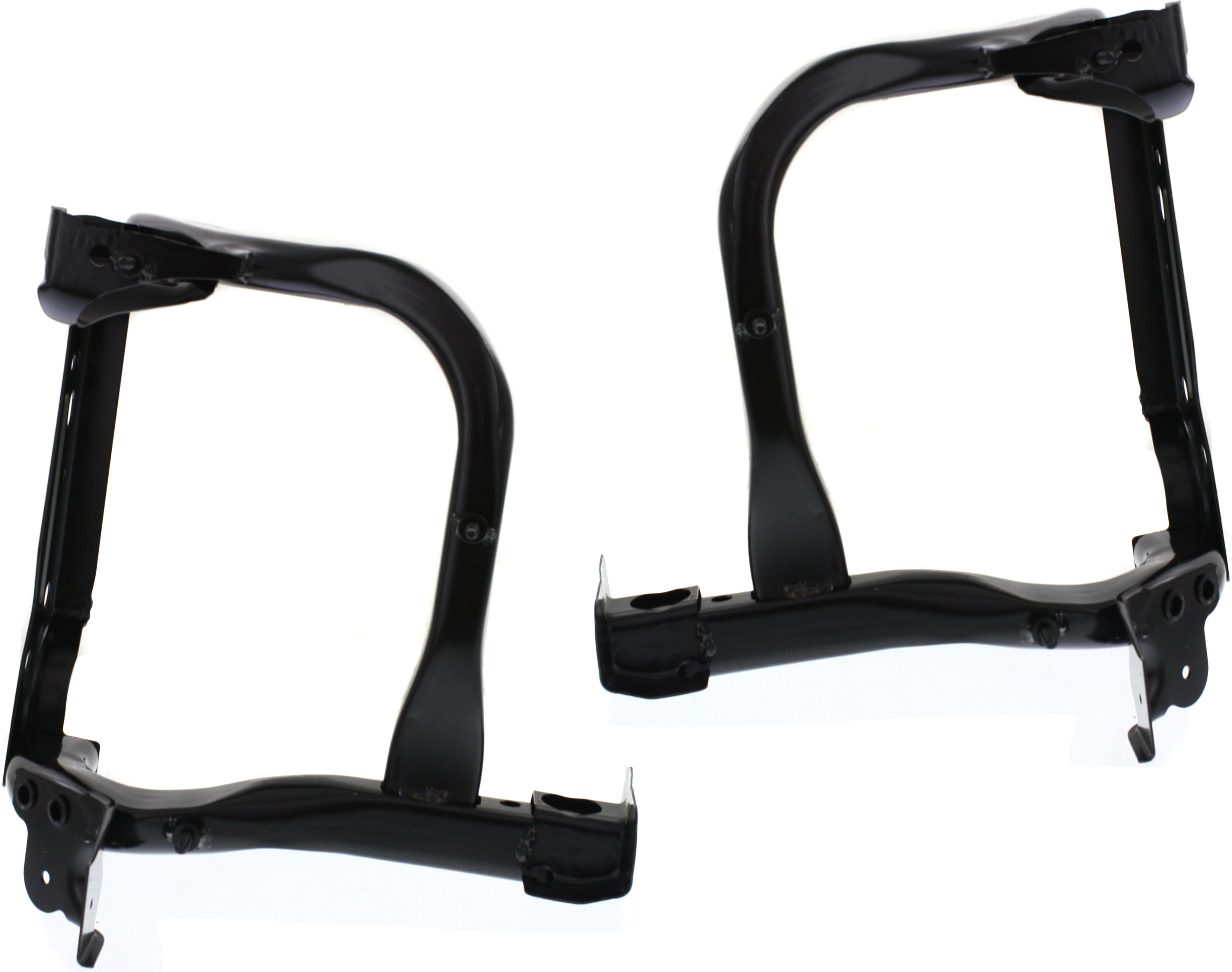 AM COMPASS 07-10 FRONT BUMPER BRACKET RH AND LH Fender Reinforcement SKU SET REPJ013103 Partslink CH1244103 CH1245103 OEM 68001966AB 68001967AB