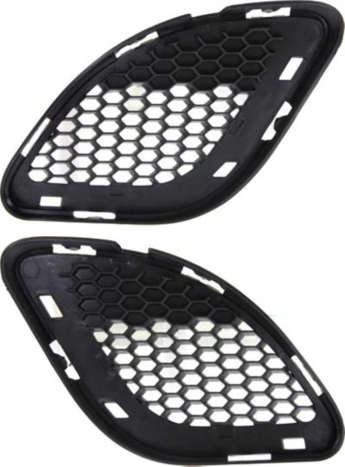 AM GRAND CHEROKEE 12-13 FRONT BUMPER GRILLE RH AND LH Outer Textured Black SRT 8 Model SKU SET REPJ015501 Partslink CH1039136 CH1038136 OEM 68158580AA 68158581AA