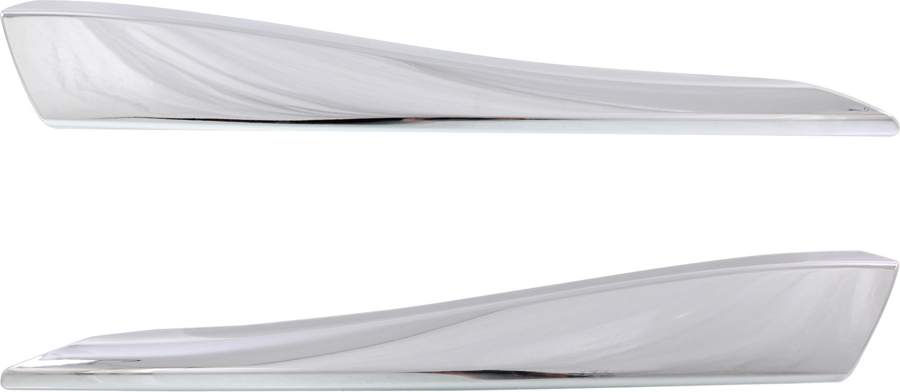 AM XF 12-15 FRONT BUMPER GRILLE MOLDING RH AND LH Chrome 15-15 Luxury Portfolio Premium Models SKU SET REPJ020301 Partslink JA1039100 JA1038100 OEM C2Z13205 C2Z13455