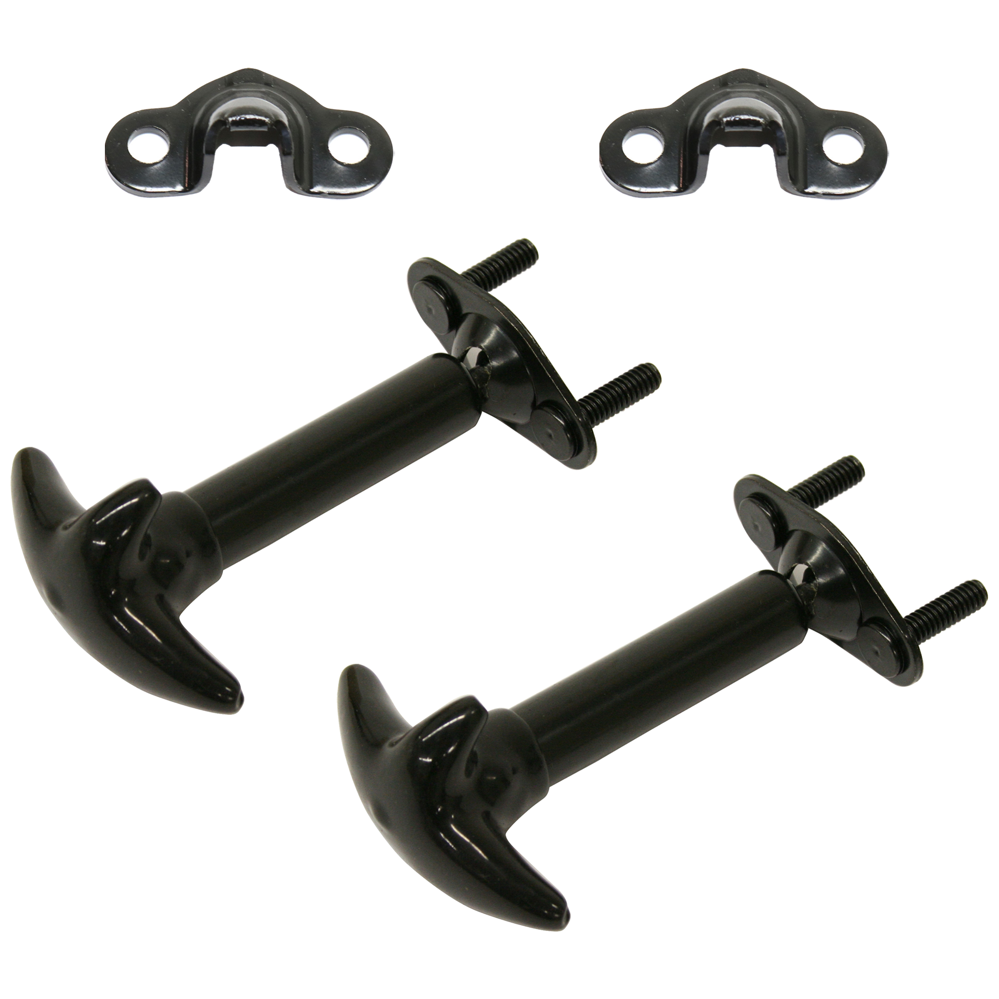 AM WRANGLER 87-95 HOOD LATCH RH AND LH Catch Lock w Hood Catch Set of 4 SKU SET REPJ133502-4 Partslink CH1233100 CH1234103 OEM 55009343-55009428