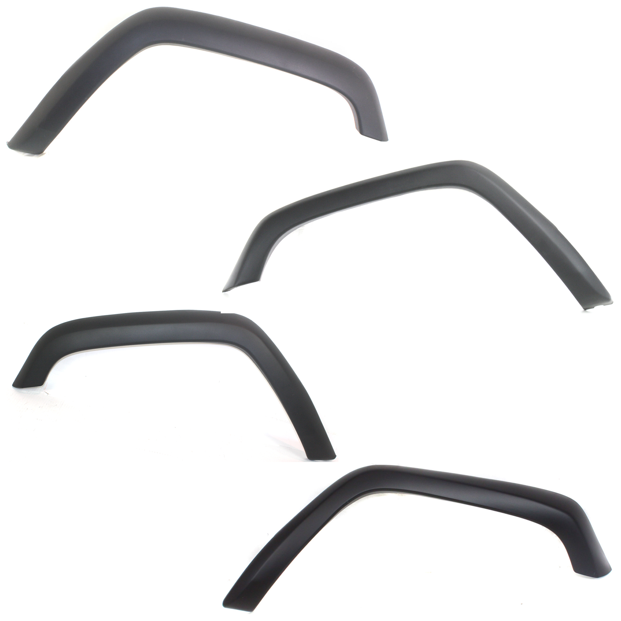 AM CHEROKEE 97-01 FRONT AND REAR WHEEL OPENING MOLDING RH AND LH OE Style Textured Black SKU SET REPJ221301 B Partslink CH1268109 CH1269109 CH1768106 CH1769106 OEM 5FW72DX9AD 5FW73DX9AD 5FW76DX9