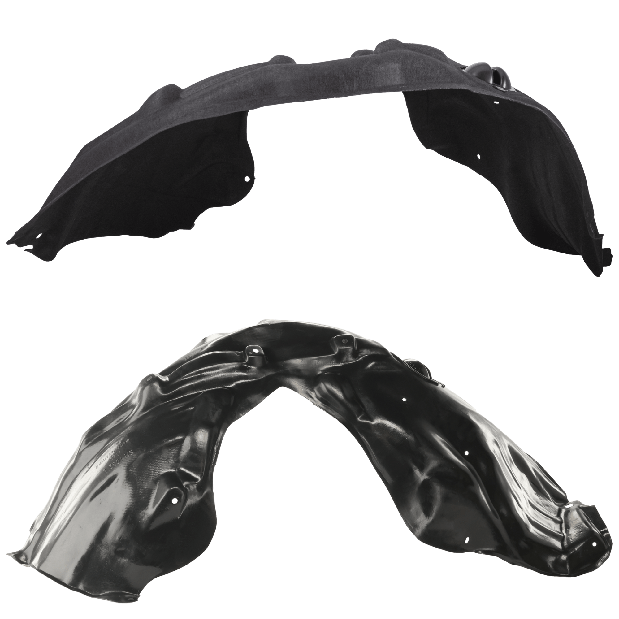 AM GRAND CHEROKEE 14-22 FRONT FENDER LINER RH AND LH Plastic PE w o Insulation Foam Exc. SRT SRT 8 Trackhawk Models SKU SET REPJ222115-1 Partslink CH1248153 CH1249187 OEM 55079293AL 68188246AG