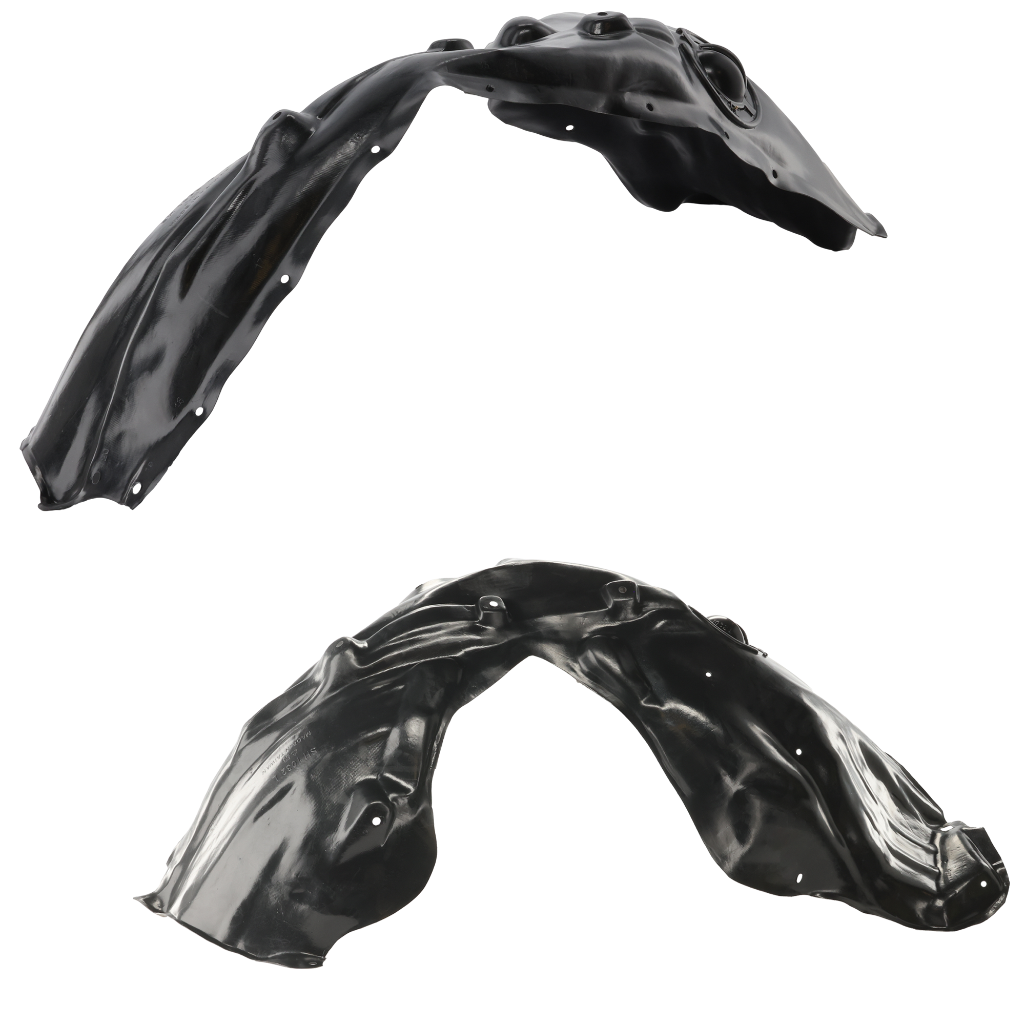 AM GRAND CHEROKEE 11-13 FRONT FENDER LINER RH AND LH Plastic PE Thermo Form w o Insulation Foam Exc. SRT SRT 8 Trackhawk Models SKU SET REPJ222115 Partslink CH1249153 CH1248153 OEM 55079292AG 55079293AL