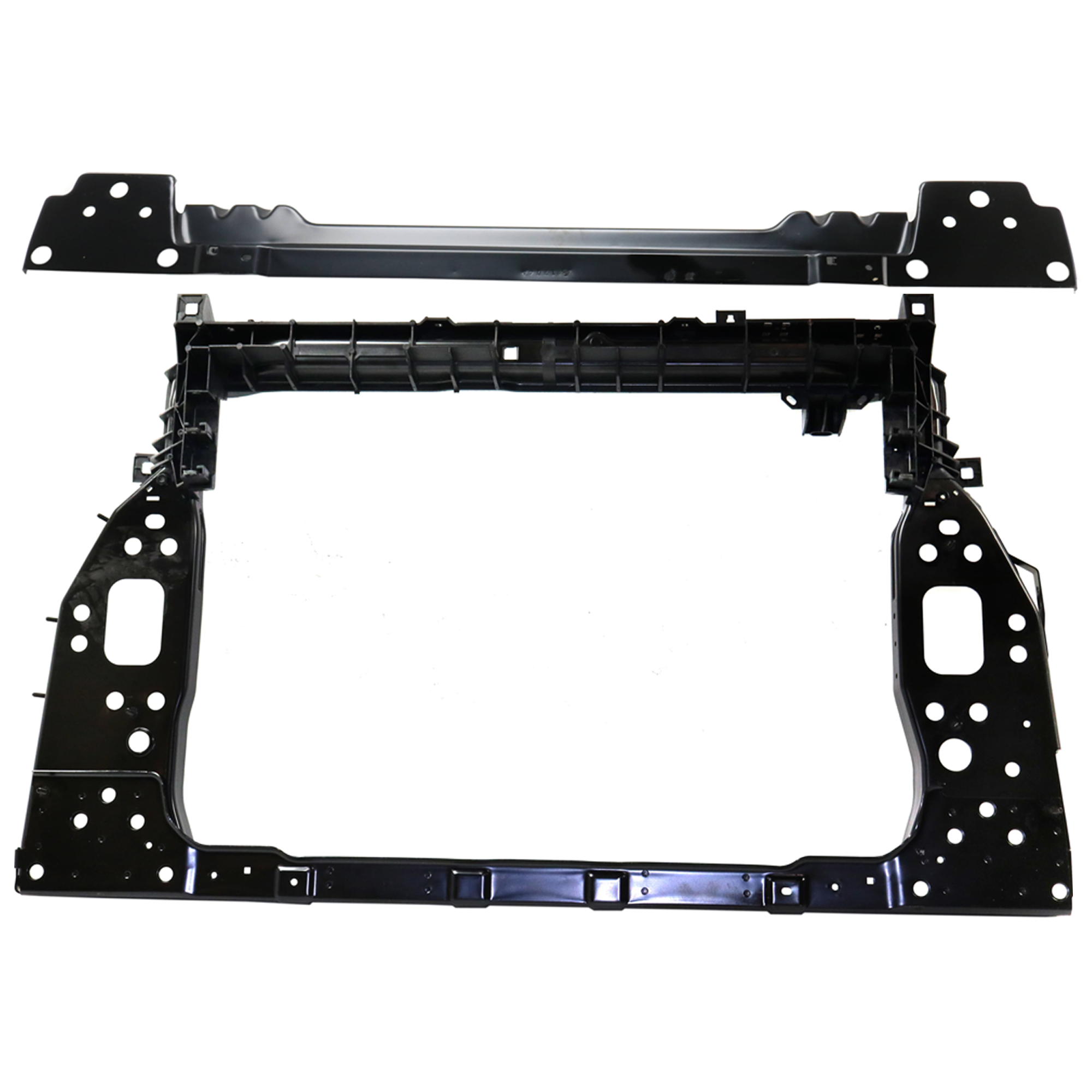 AM RENEGADE 15-18 RADIATOR SUPPORT Assembly and Lower Crossmember Type 1 Trailhawk Model CAPA SKU SET REPJ250108Q Partslink CH1225281C CH1225282C OEM 68256114AA 68441497AA 68287721