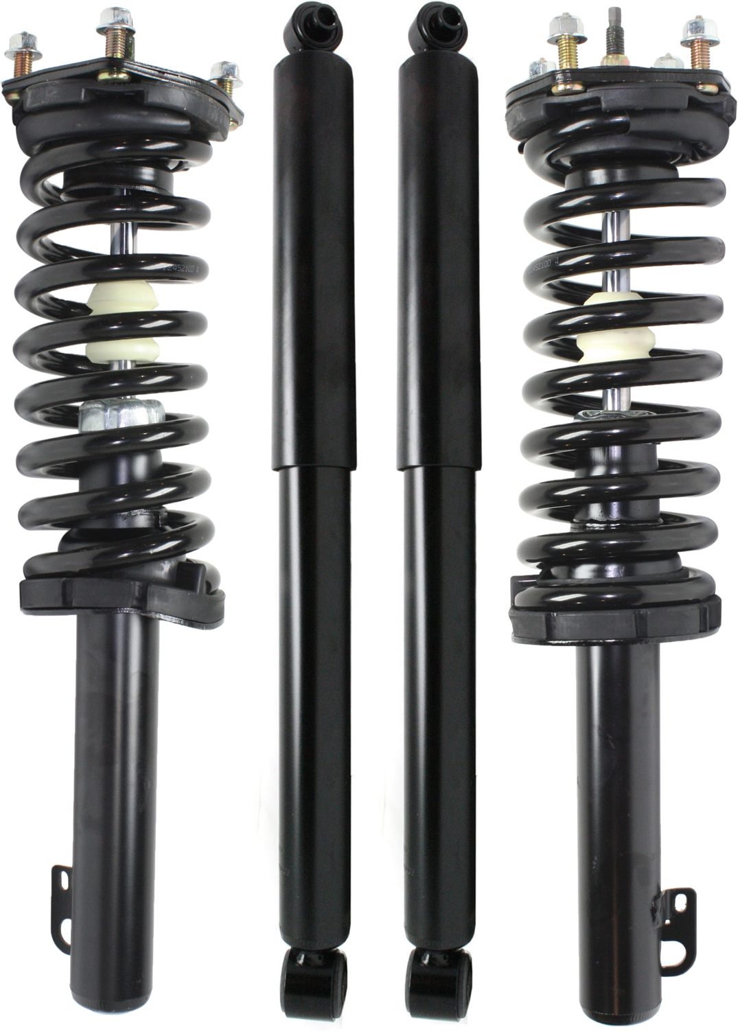 AM GRAND CHEROKEE 06-10 FRONT AND REAR SHOCK AND FULLY LOADED STRUT RH AND LH Gas Charged Twin tube Set of 4 SKU SET REPJ280505-4 OEM 11211-815361-92140147-27015118