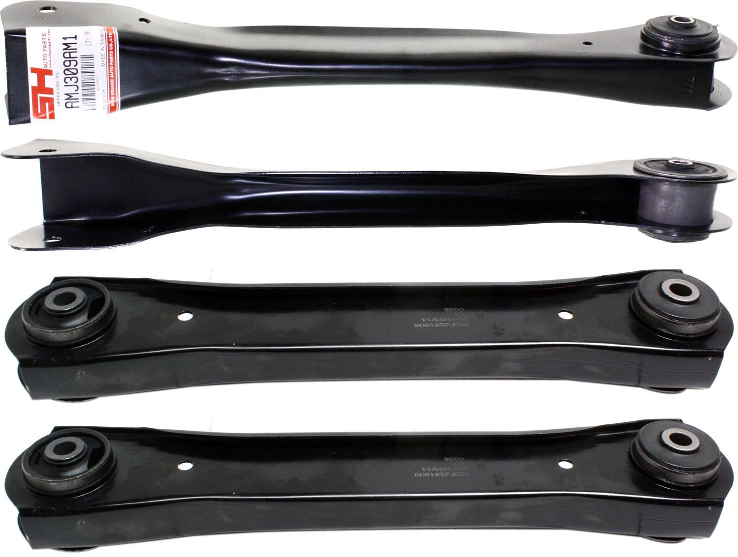 AM CHEROKEE 84-01 WRANGLER 97-06 FRONT CONTROL ARM RH AND LH Upper and Lower w o Ball Joint with Bushing Set of 4 SKU SET REPJ281506-4 OEM 52001162-52087711-5134991AA 52