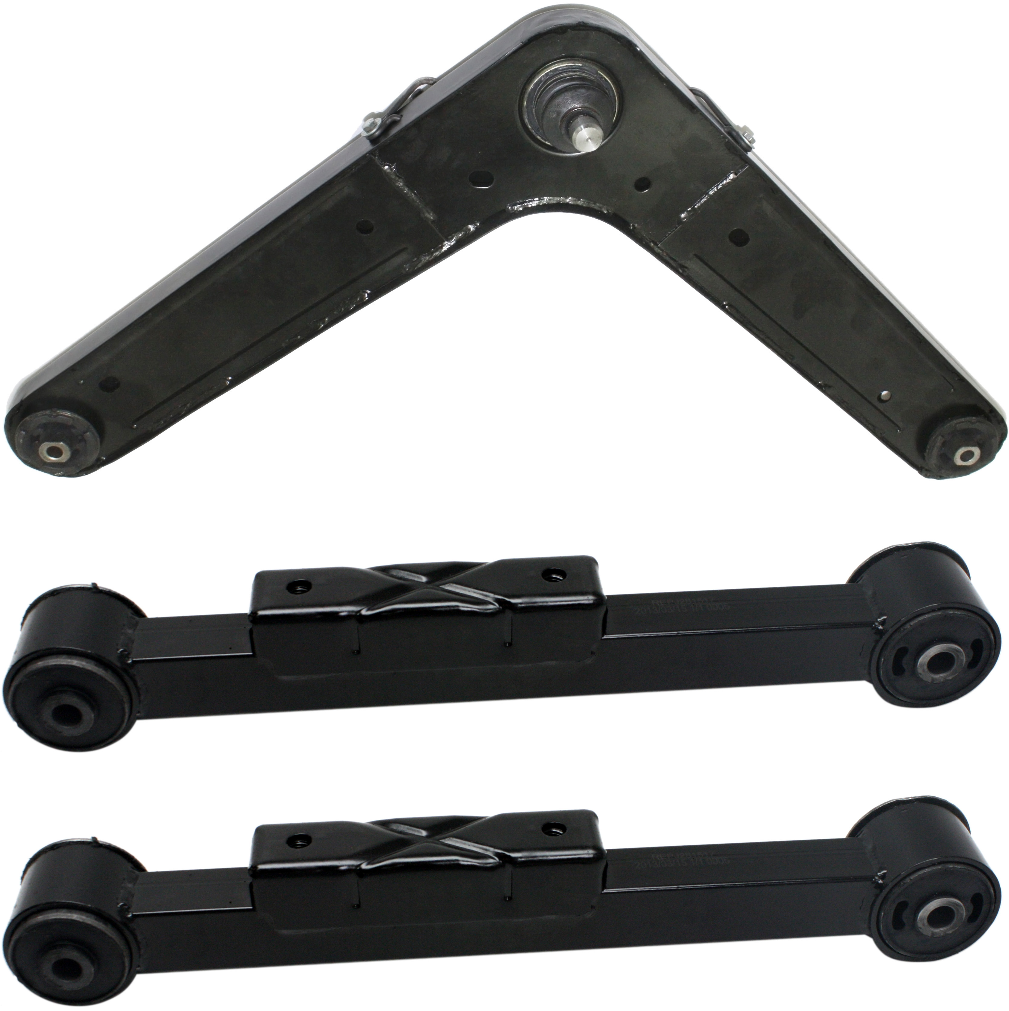 AM LIBERTY 02-07 REAR CONTROL ARM RH AND LH Upper and Lower Set of 3 SKU SET REPJ281517-3 OEM 52128866AA 52088901AC 52088901