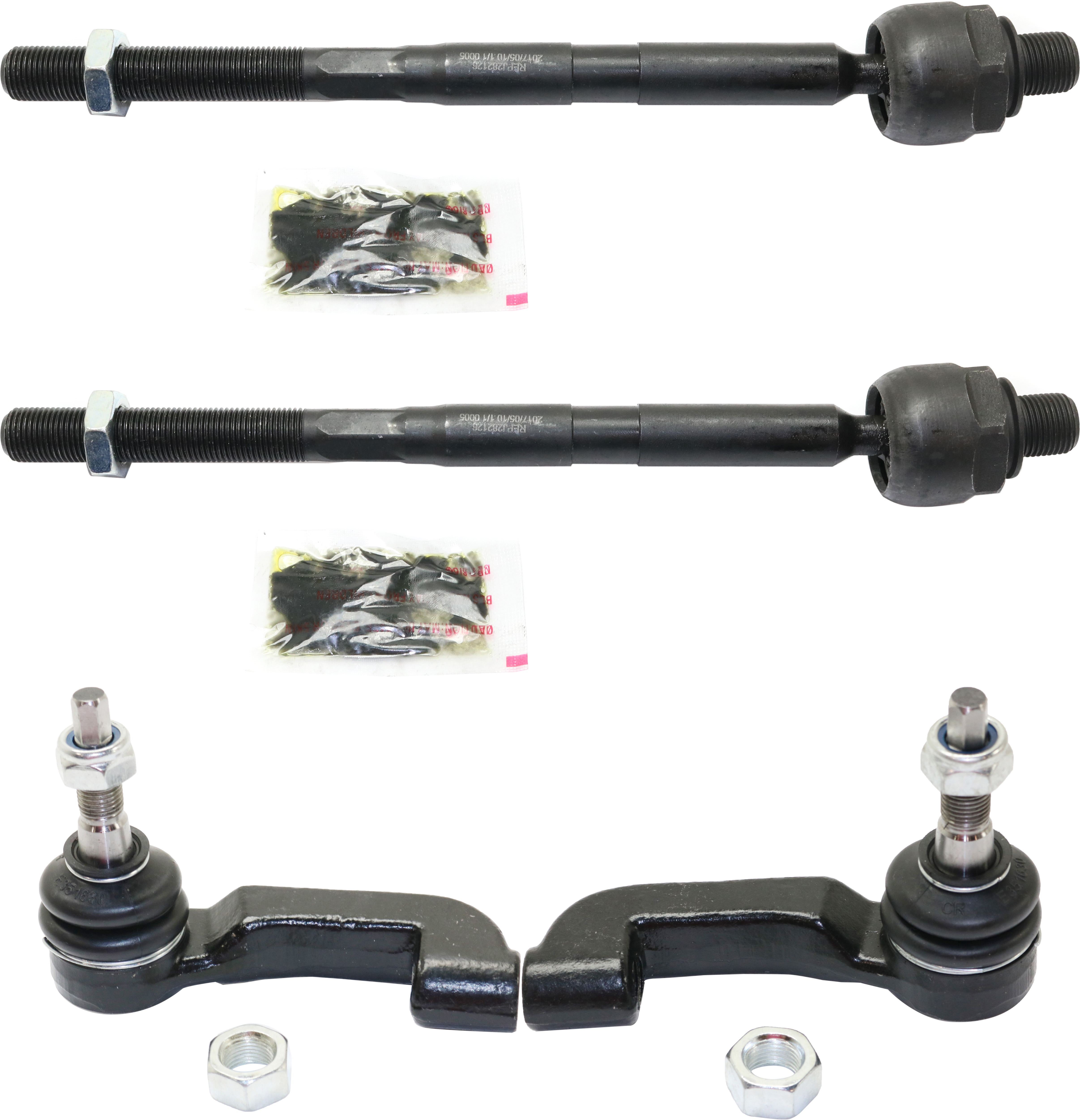AM NITRO 07-11 FRONT TIE ROD END RH AND LH Inner and Outer SKU SET REPJ282126-4 OEM 45A1341 ES4632-4012359-6125803