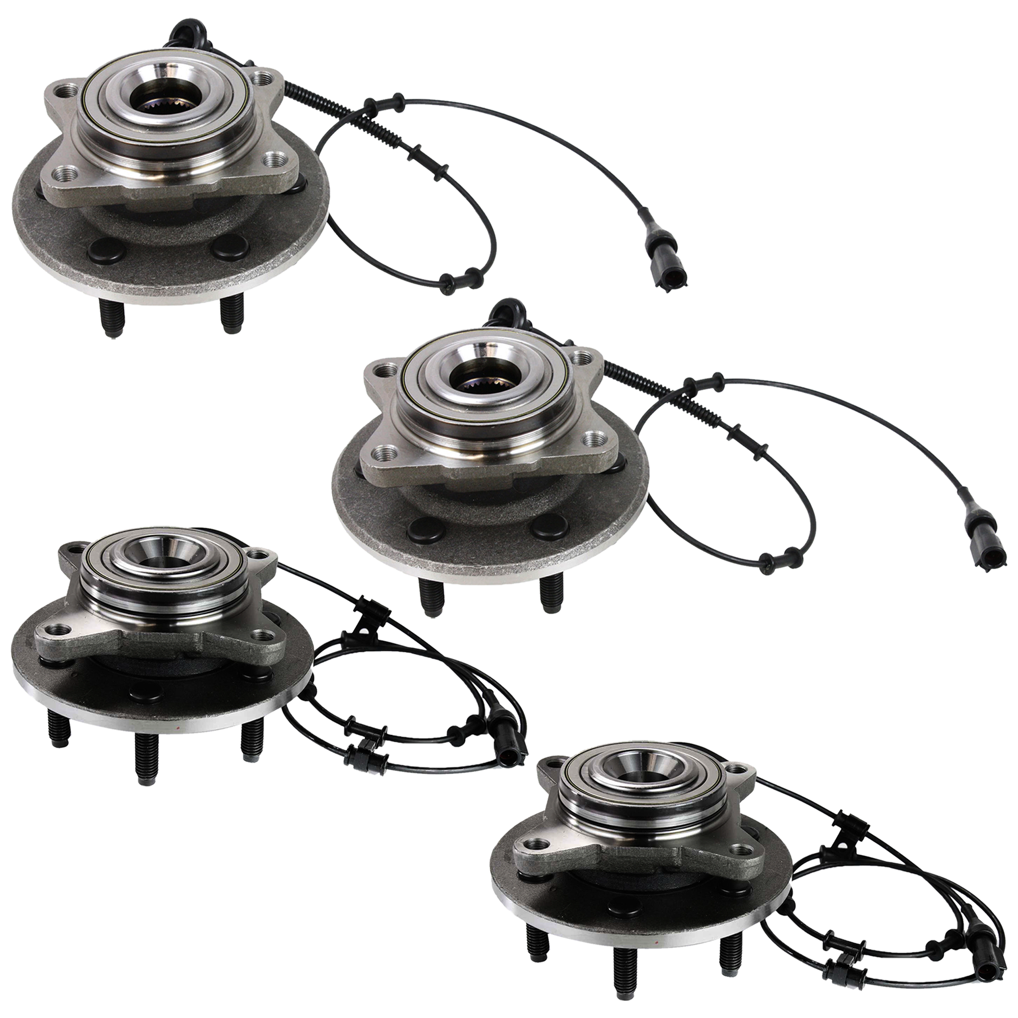 AM EXPEDITION NAVIGATOR 03-06 FRONT AND REAR HUB ASSEMBLY RH=LH Set of 4-6 Studs RWD SKU SET REPJ283710 OEM 6L1Z1104D 6L1Z1109F