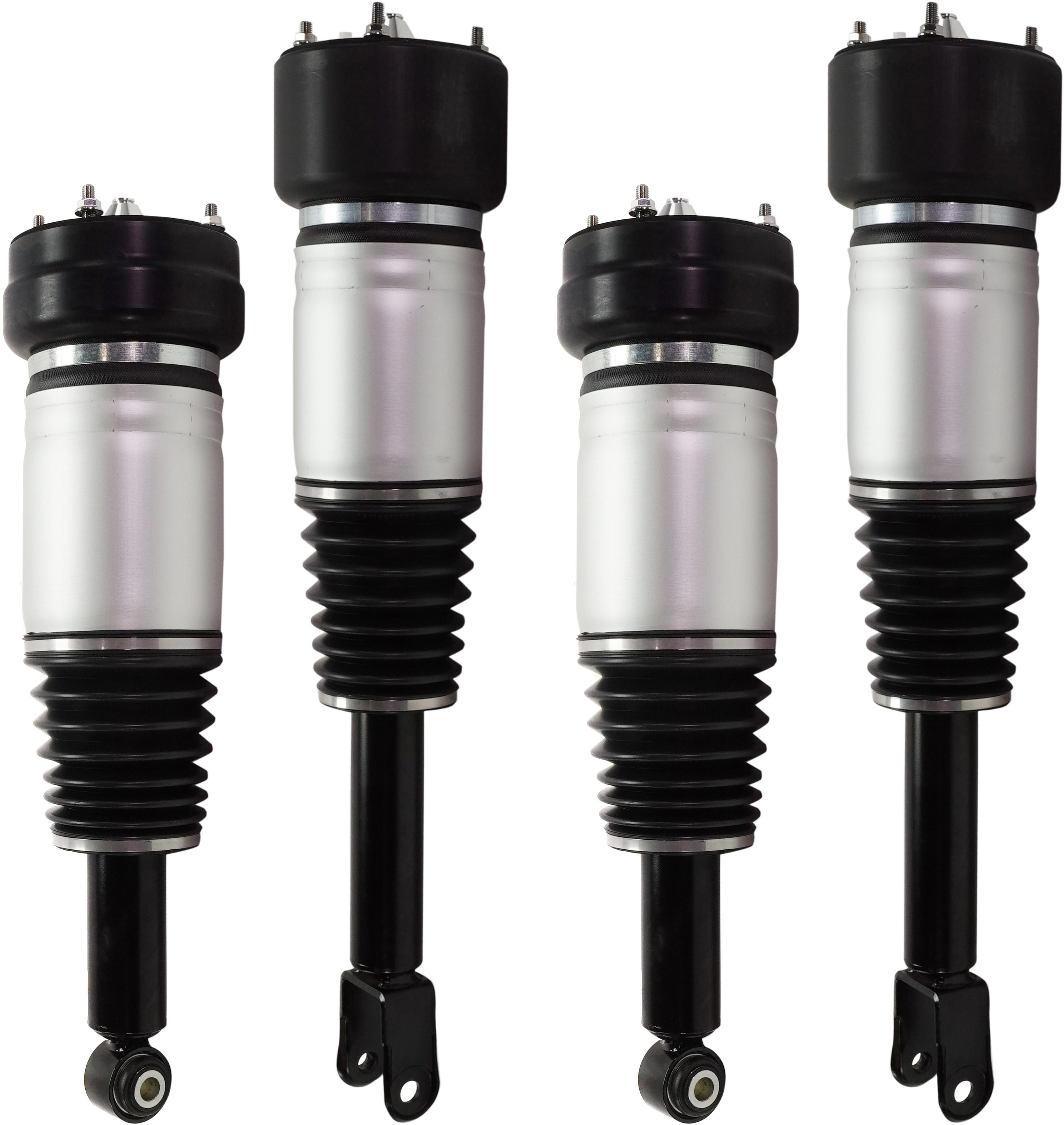 AM XJ8 VANDEN PLAS 04-09 FRONT AND REAR SHOCK RH AND LH Gas Charged Set of 4 SKU SET REPJ288001-4 OEM C2C24412 C2C25696 C2C28409 C2C