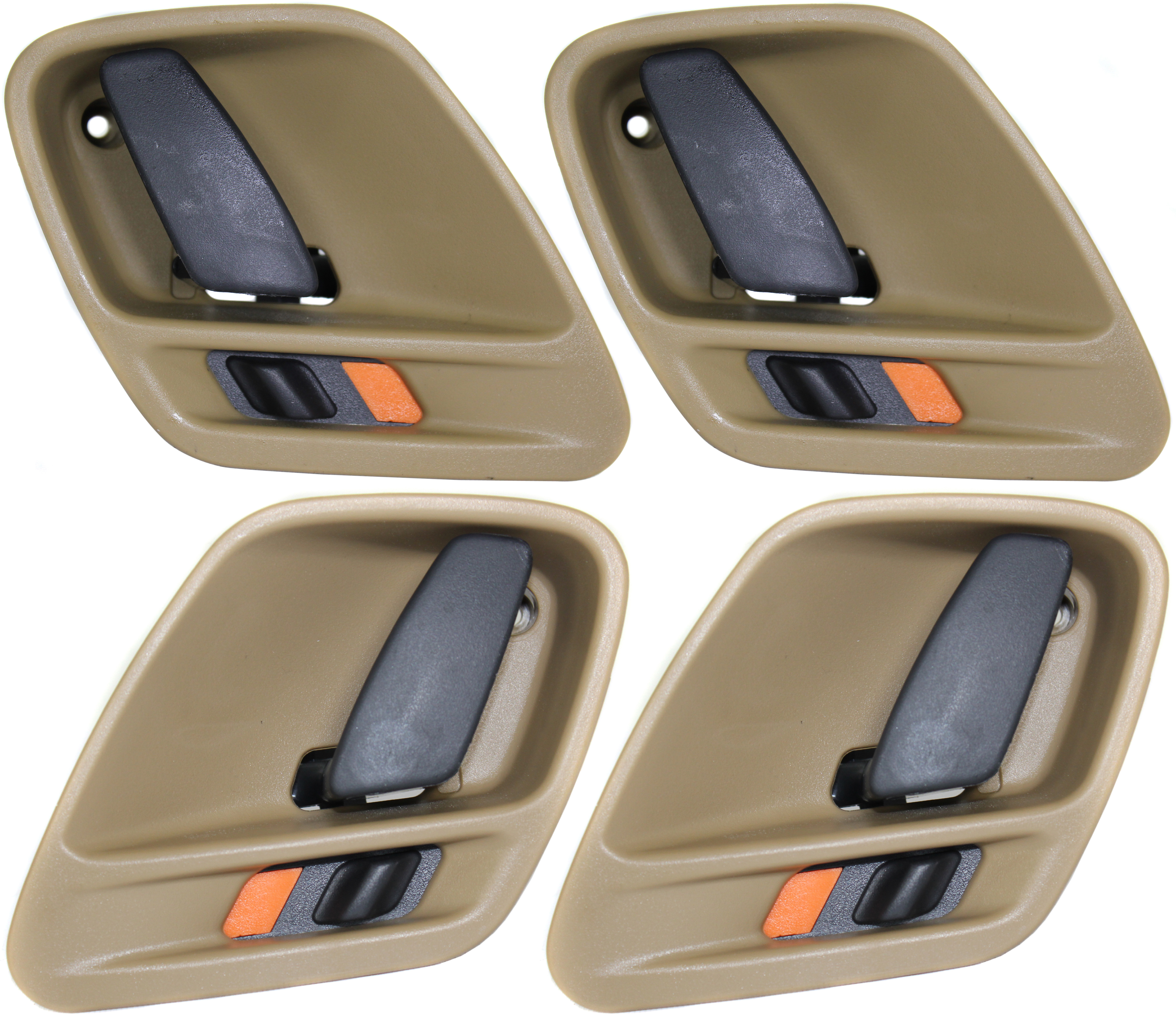 AM GRAND CHEROKEE 99-04 INTERIOR DOOR HANDLE Set of 4 Front and Rear RH and LH SKU SET REPJ462127-4 Partslink CH1353132 CH1352132 OEM 5FX721K5AC 5FX731K5AC