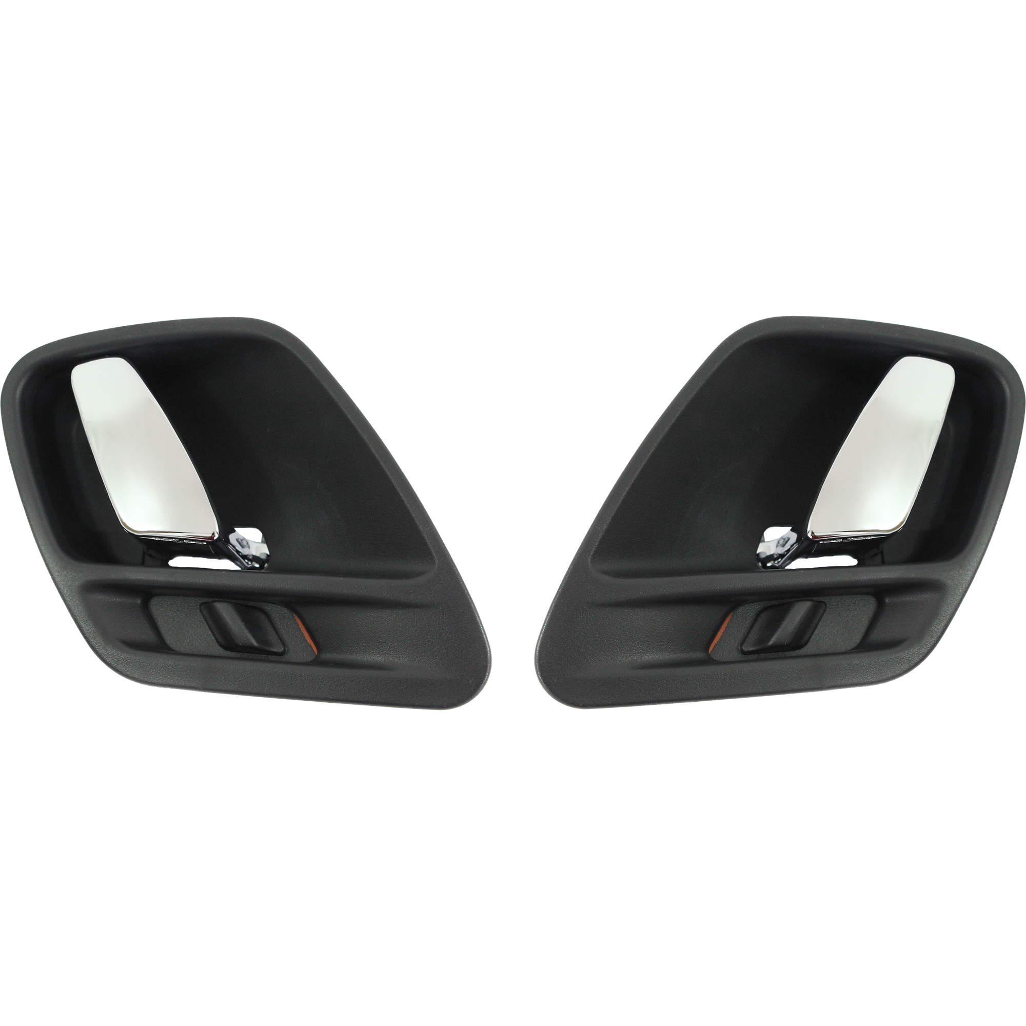 AM GRAND CHEROKEE 99-04 FRONT DOOR HANDLE RH and LH Inside Chrome Lever+Black Agate Housing =REAR SKU SET REPJ462135 Partslink CH1353133 CH1352133 OEM 5FX741AZAD 5FX751AZAD
