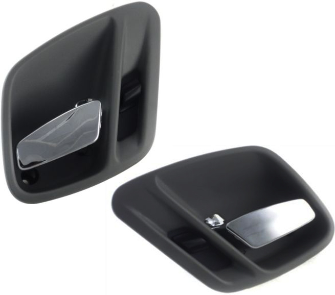 AM GRAND CHEROKEE 99-04 FRONT DOOR HANDLE RH AND LH Inside Chrome Lever+Gray Housing =REAR SKU SET REPJ462141 Partslink CH1353149 CH1352149 OEM 5FX741DVAD 5FX741DBAD 5FX751DV