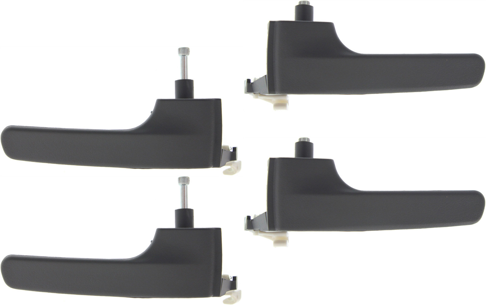 AM LIBERTY 08-12 FRONT AND REAR DOOR HANDLE RH AND LH Set of 4 Inside Gray Lever Only+ Spring+ Bolt SKU SET REPJ462149-4 Partslink CH1353113 CH1352113 OEM 1JS36XDHAA 1JS37XDHAA