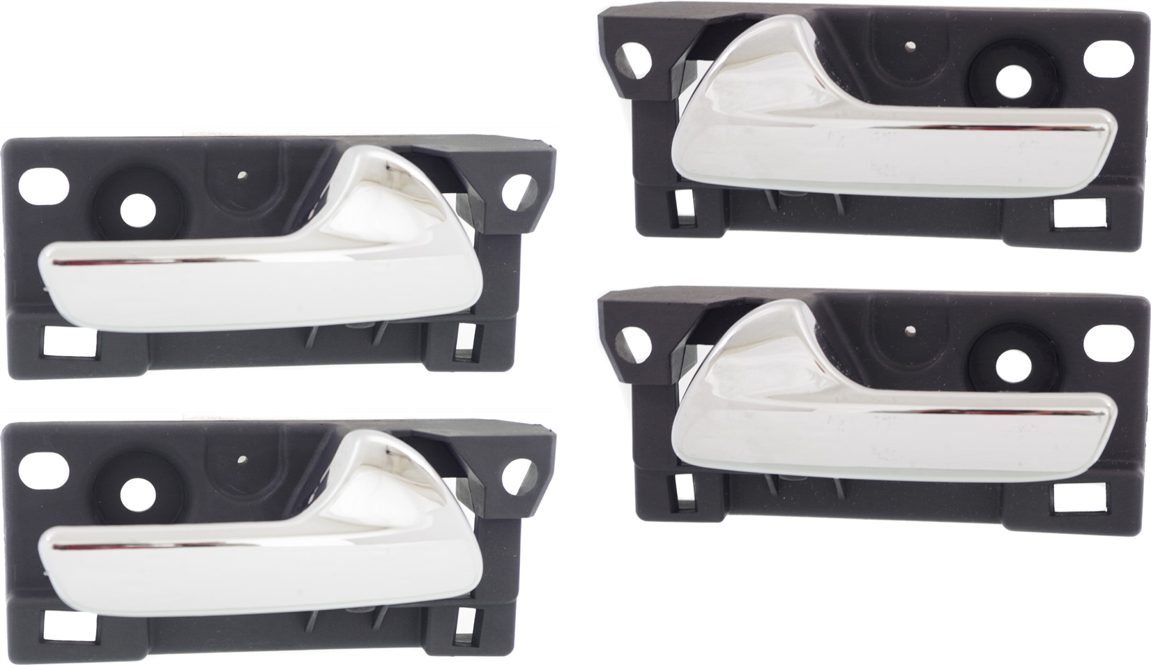AM DURANGO 11-20 GRAND CHEROKEE 11-21 FRONT AND REAR INTERIOR DOOR HANDLE RH AND LH Set of 4 SKU SET REPJ462157-4 Partslink CH1353146 CH1352146 OEM 68079302AB 68079303AB