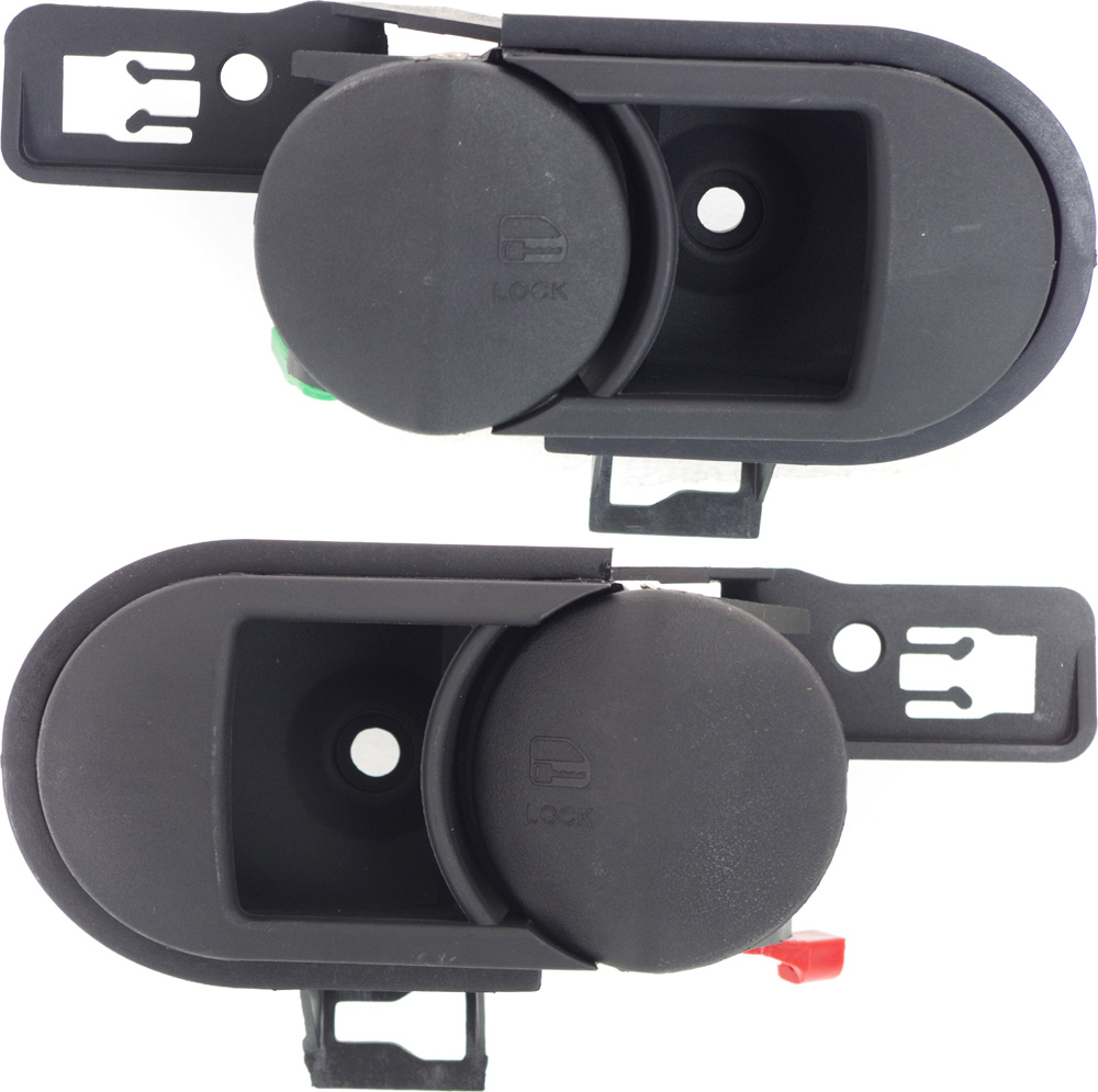 AM WRANGLER 09-17 WRANGLER JK 18-18 FRONT DOOR HANDLE RH AND LH Inside Textured Black Plastic =REAR SKU SET REPJ462163 Partslink CH1353155 CH1352155 OEM 55397432AA 55397433AA