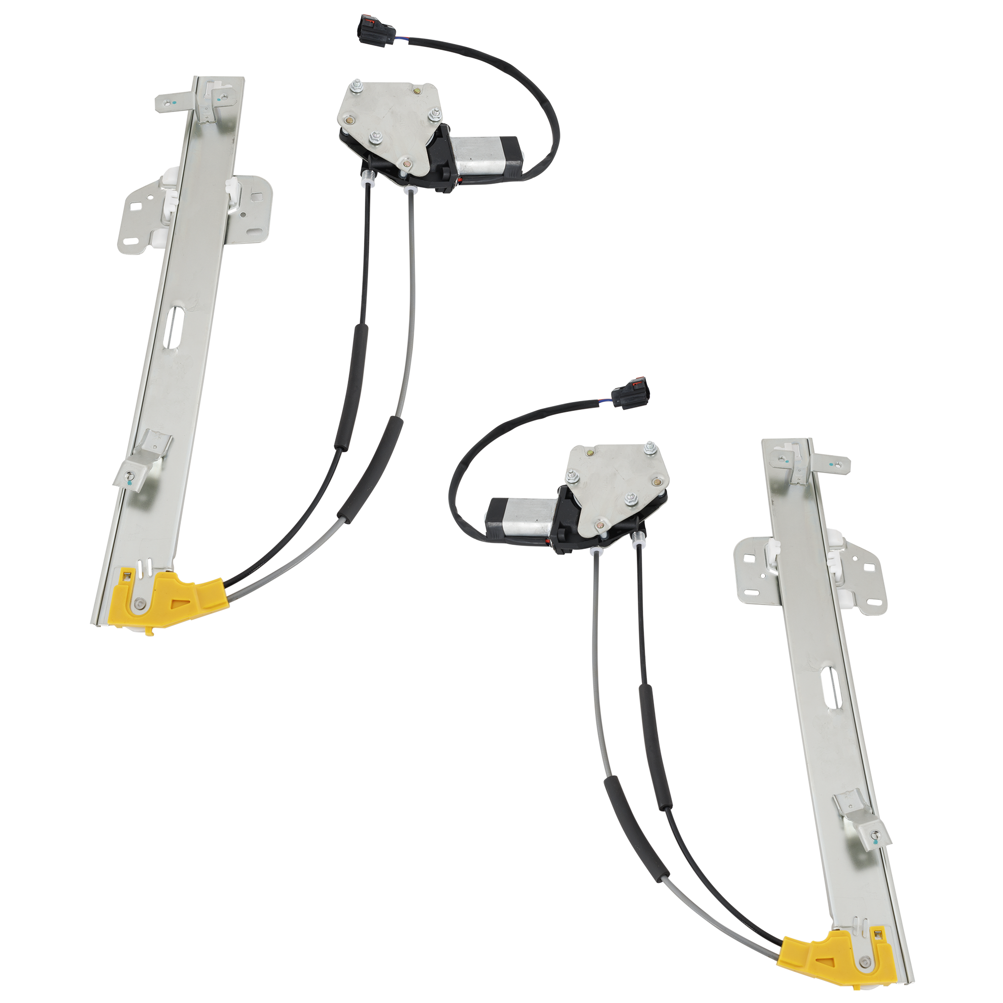 AM CHEROKEE 97-01 FRONT WINDOW REGULATOR RH AND LH Power w Motor 4 Door SKU SET REPJ462901 Partslink CH1351137 CH1350137 OEM 55154958AI 55154959AH