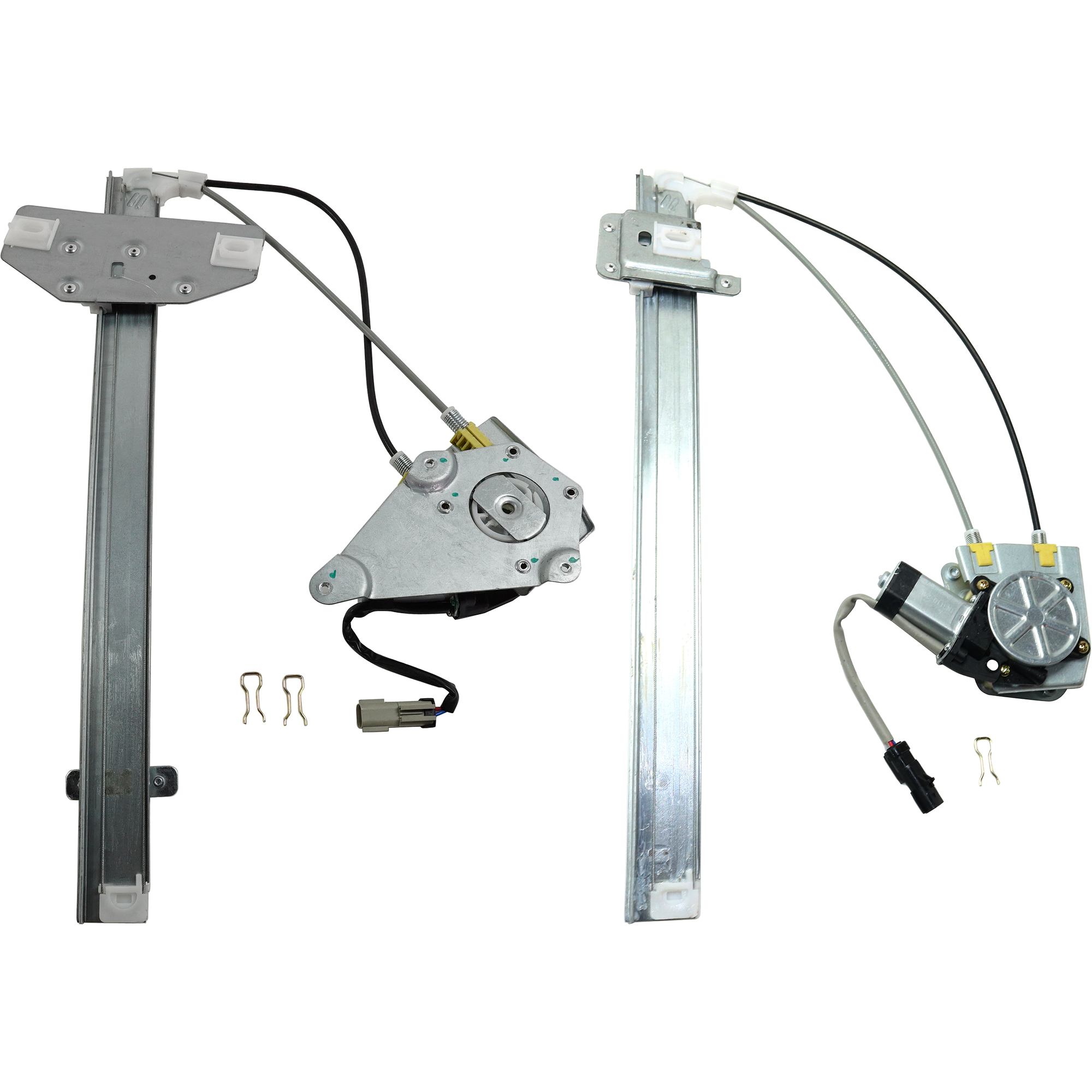 AM LIBERTY 02-05 FRONT AND REAR WINDOW REGULATOR RH Power w Motor SKU SET REPJ462909-2R Partslink CH1351155 CH1551111 OEM 68059644AA 68059646AA 55360034