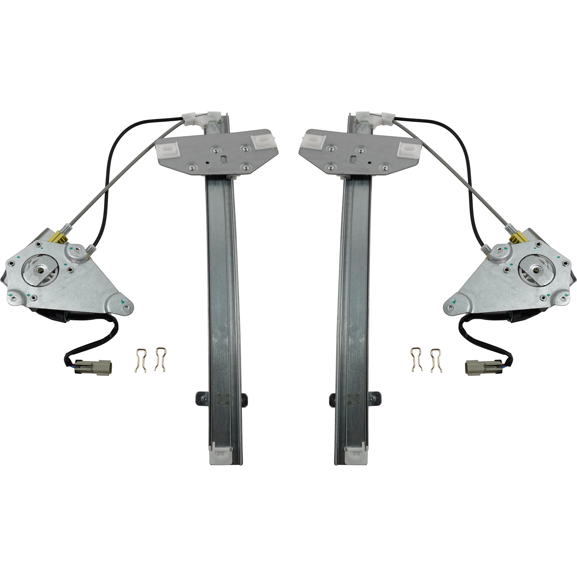 AM LIBERTY 02-06 FRONT WINDOW REGULATOR RH AND LH Power w Motor SKU SET REPJ462909 Partslink CH1351155 CH1350155 OEM 68059644AA 68059645AA