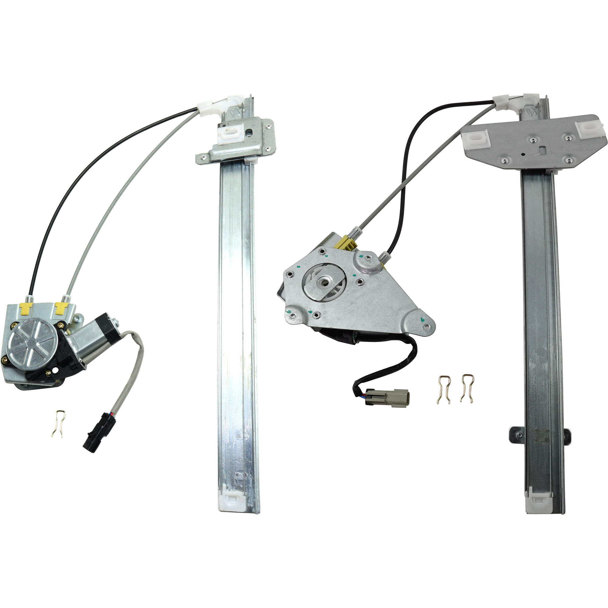 AM LIBERTY 02-05 FRONT AND REAR WINDOW REGULATOR LH Power w Motor SKU SET REPJ462910-2L Partslink CH1350155 CH1550111 OEM 68059645AA 68059647AA 55360035