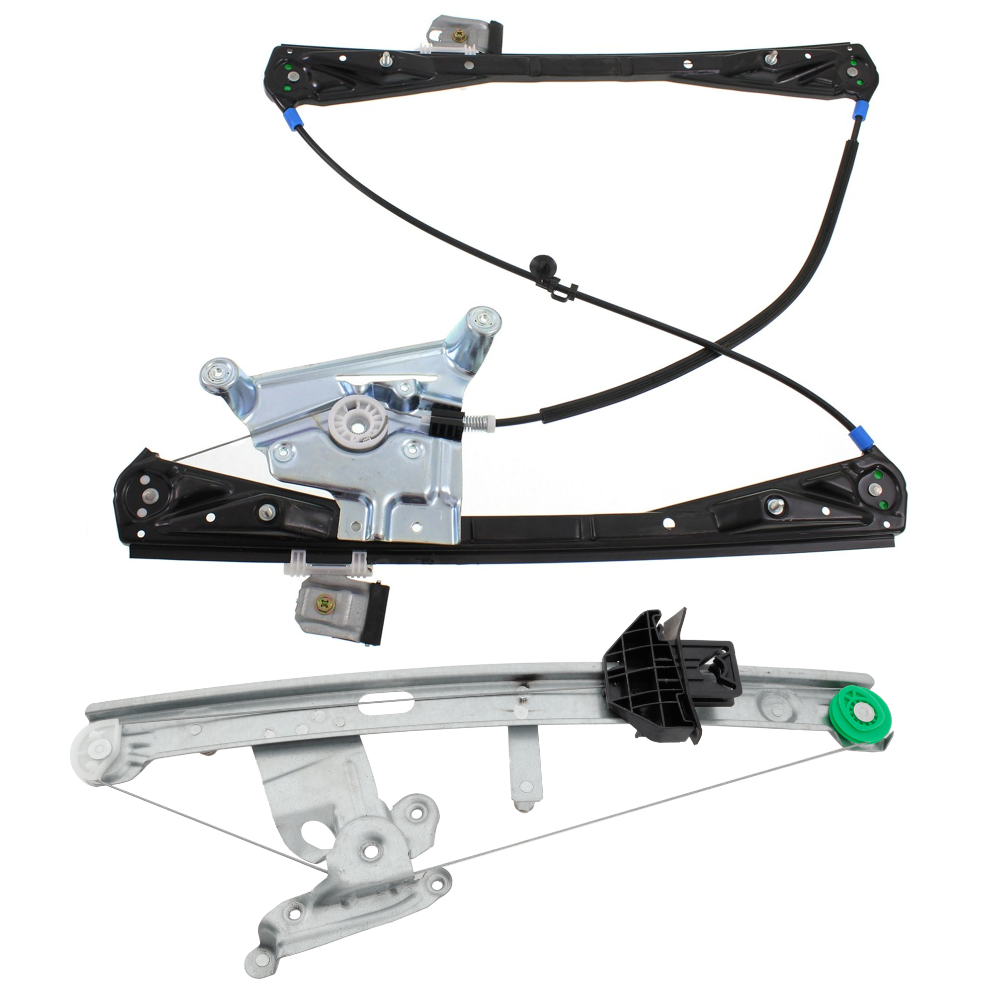 AM S TYPE 02-08 FRONT AND REAR WINDOW REGULATOR LH Power w o Motor From VIN M45255 SKU SET REPJ462922 OEM XR848094 XR848096