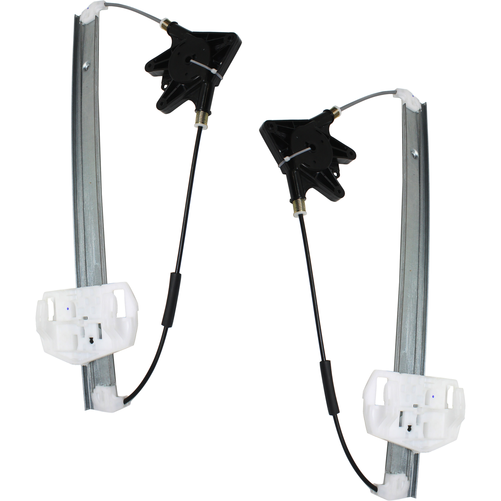 AM WRANGLER JK 07-18 FRONT WINDOW REGULATOR RH and LH Power w o Motor SKU SET REPJ462923 Partslink CH1351162 CH1350162 OEM 68014948AA 68014949AA