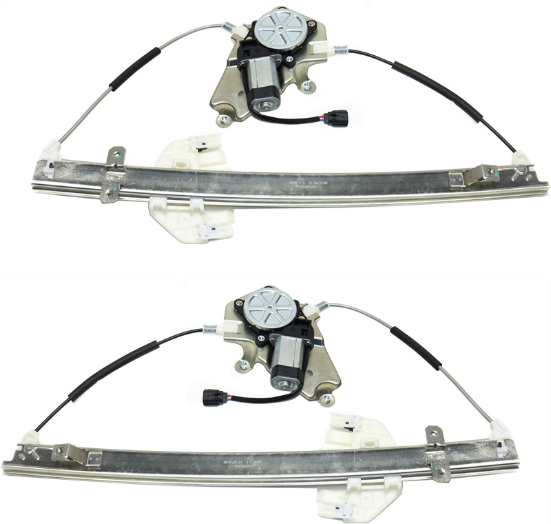 AM LIBERTY 06-07 FRONT WINDOW REGULATOR RH AND LH Power w Motor SKU SET REPJ462925 Partslink CH1350156 CH1351156 OEM 4589265AD 4589268AD